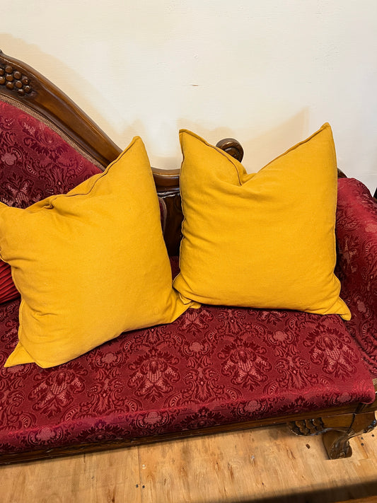 Mustard Yellow Throw Pillow