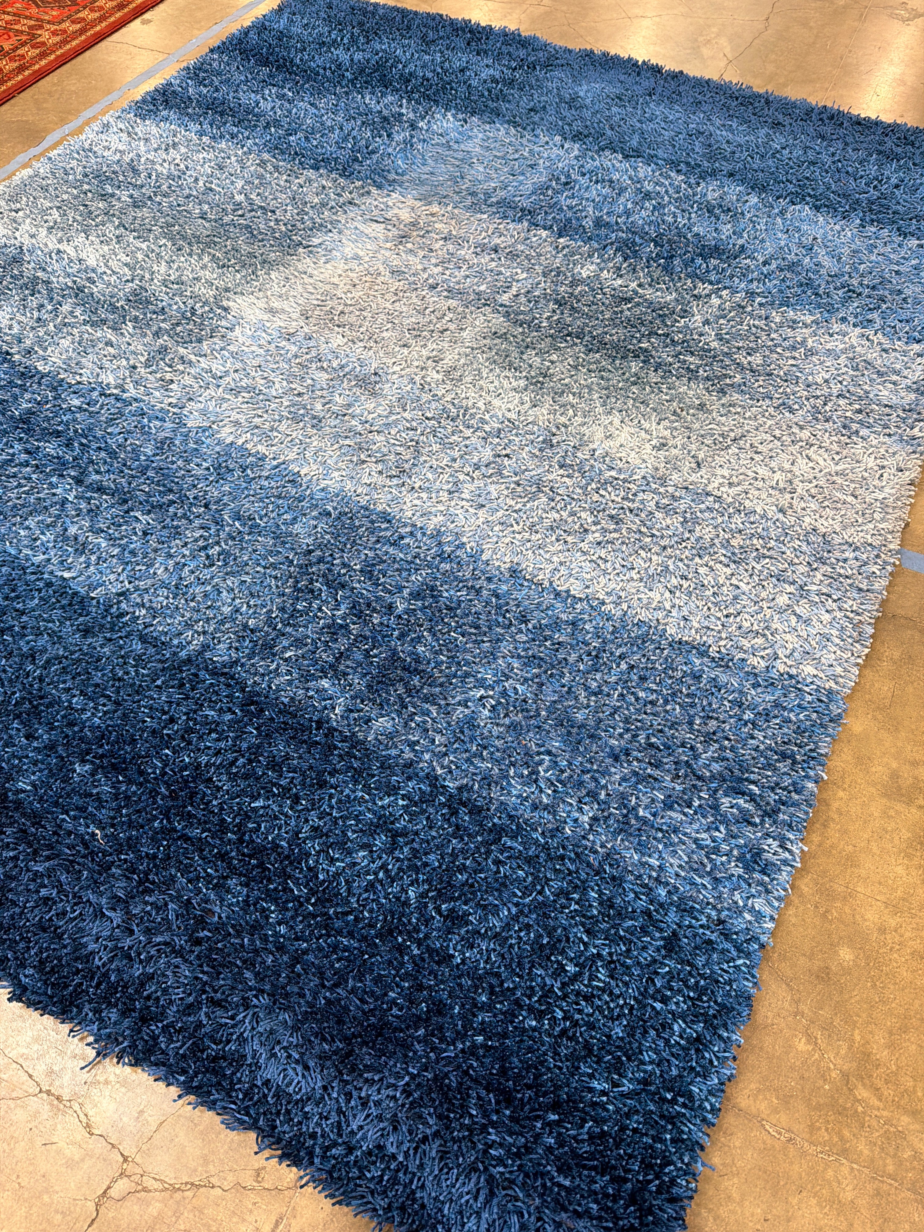 Dalyn Spectrum Gradient Blue Shag Rug - 8' x 10'