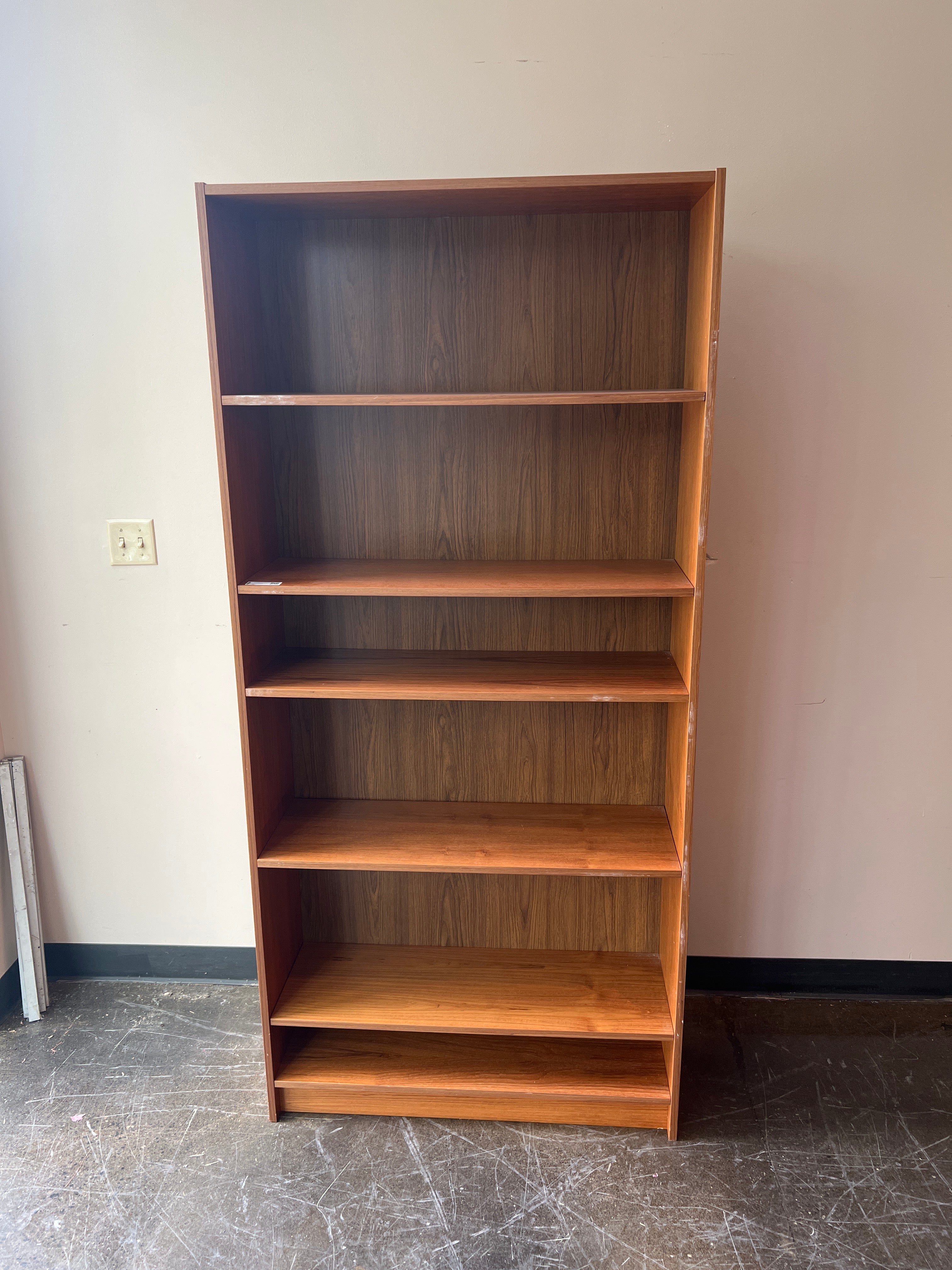 Tall Maple Bookcase, Six Shelves