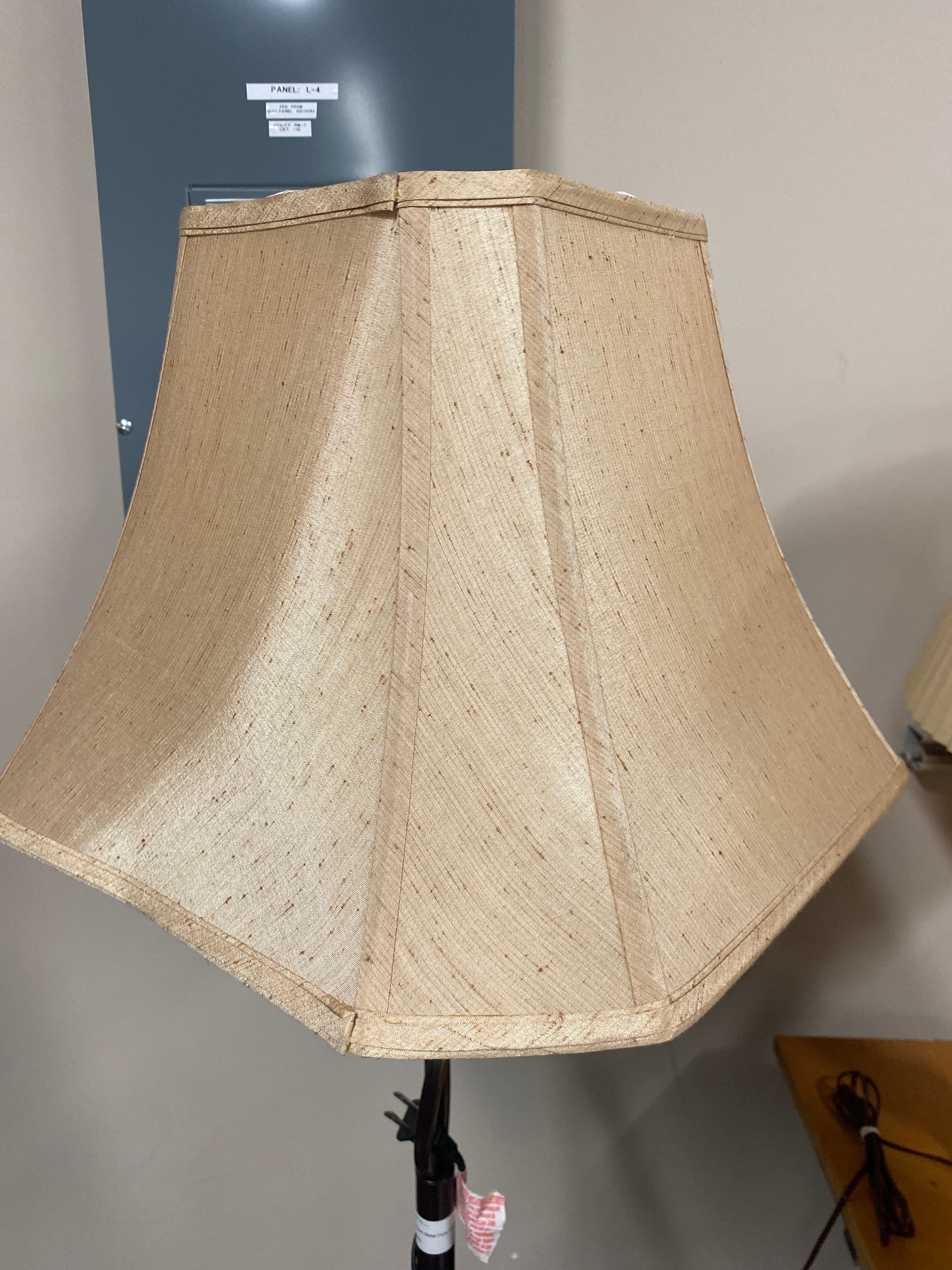 Brown Metal Floor Lamp