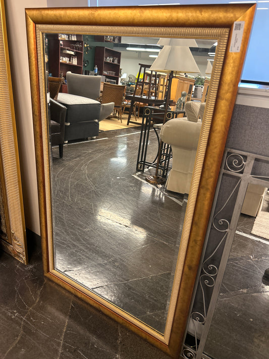 Antique Hardwood Mirror