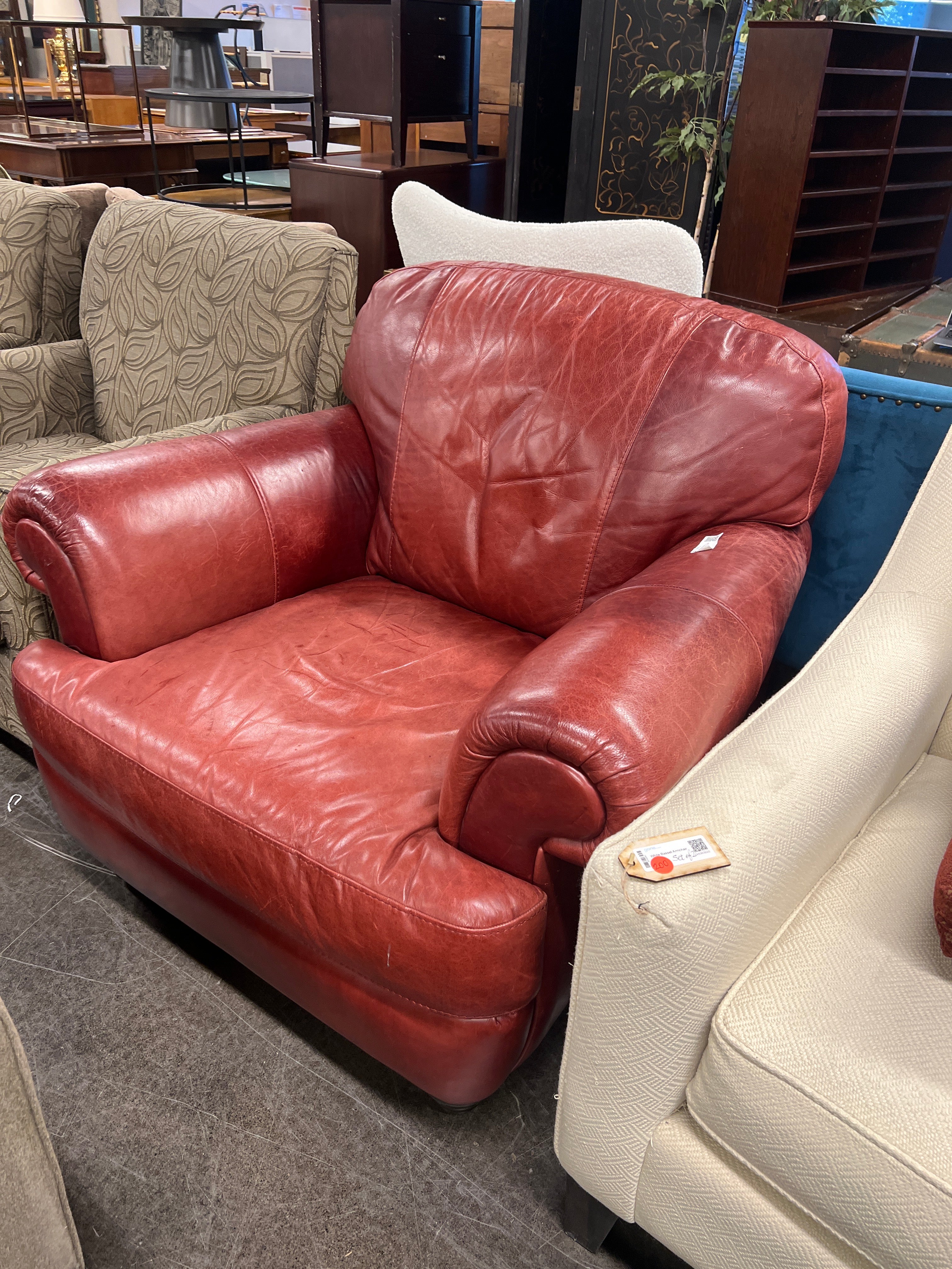 Red Leather Armchair