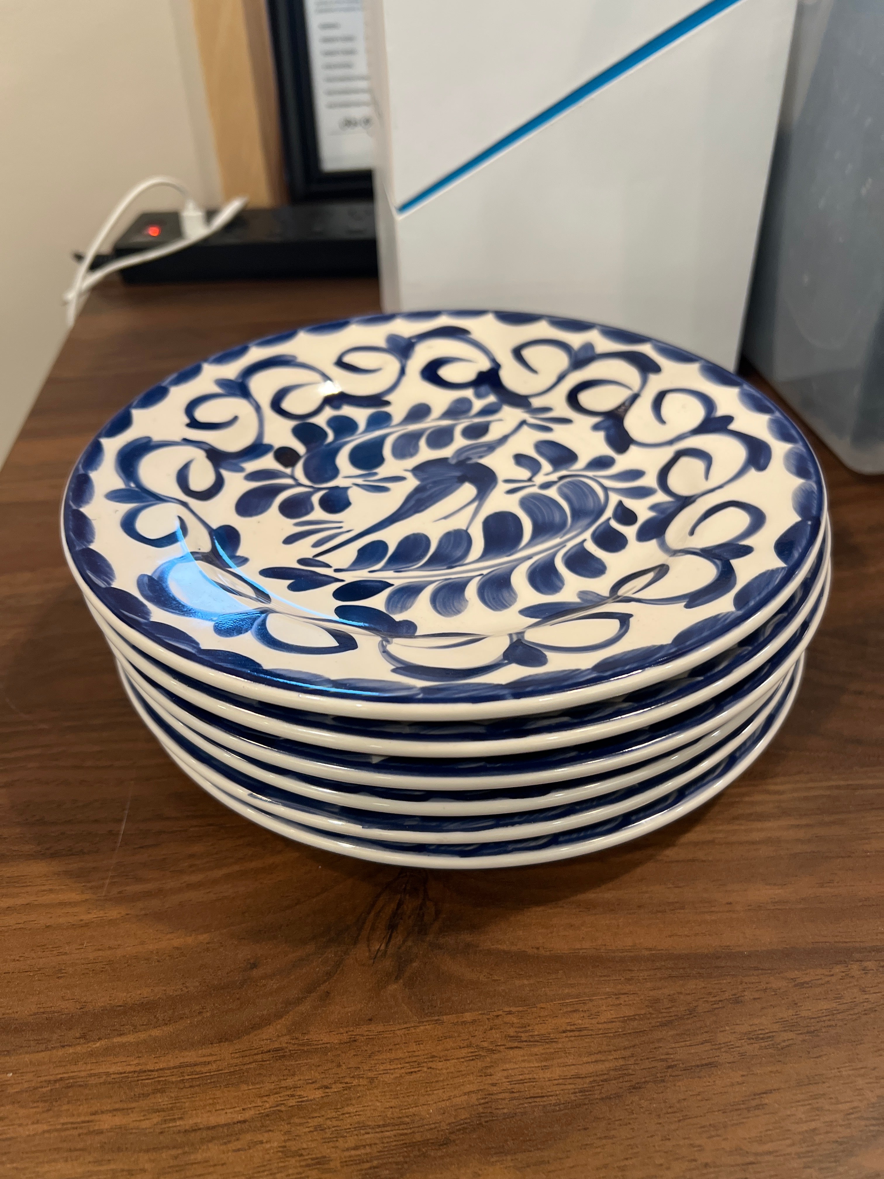 Six Pottery Barn Anfora Dishes