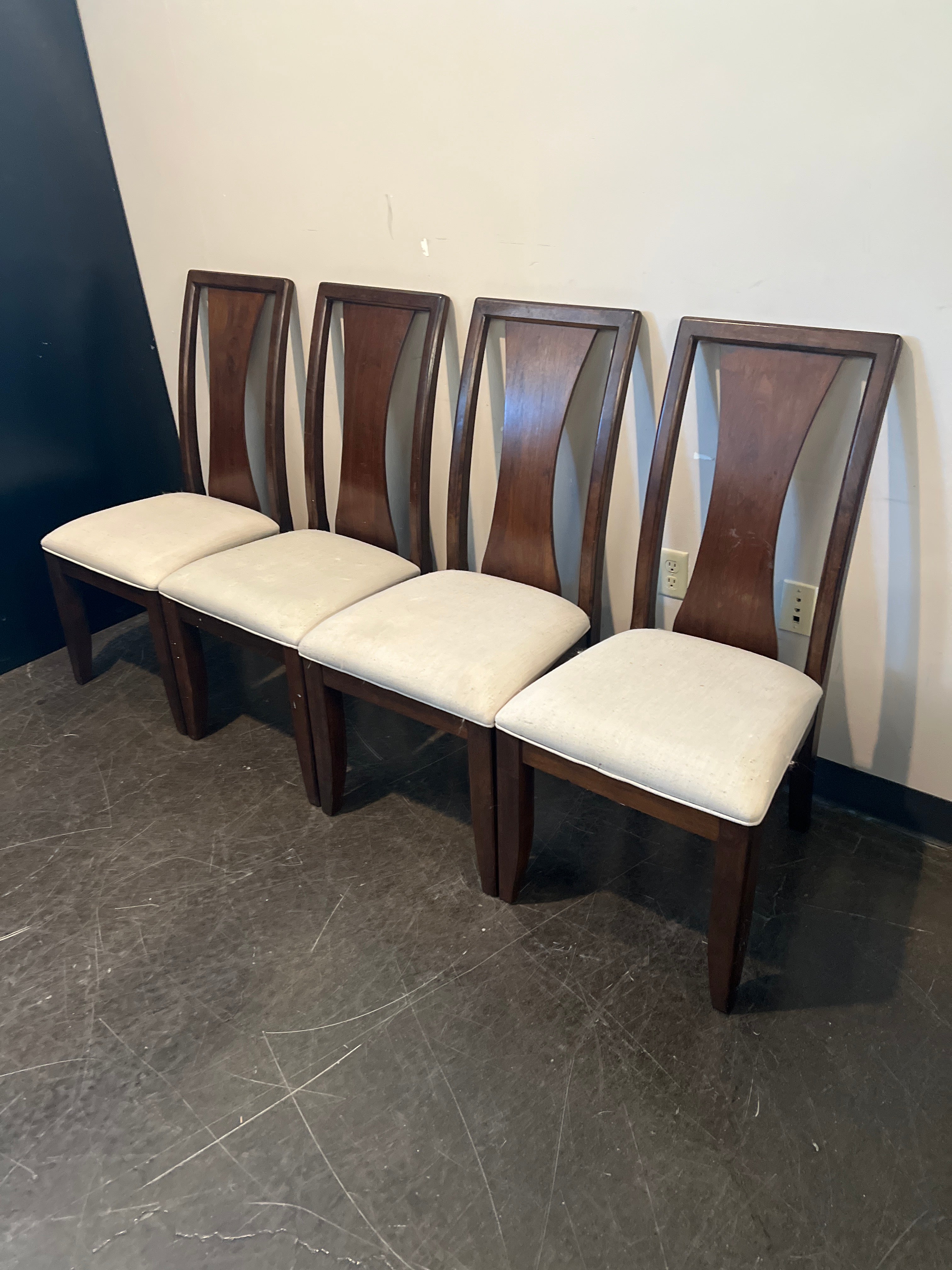 CORT Certified Wood Dining Chair with Upholstered Seat