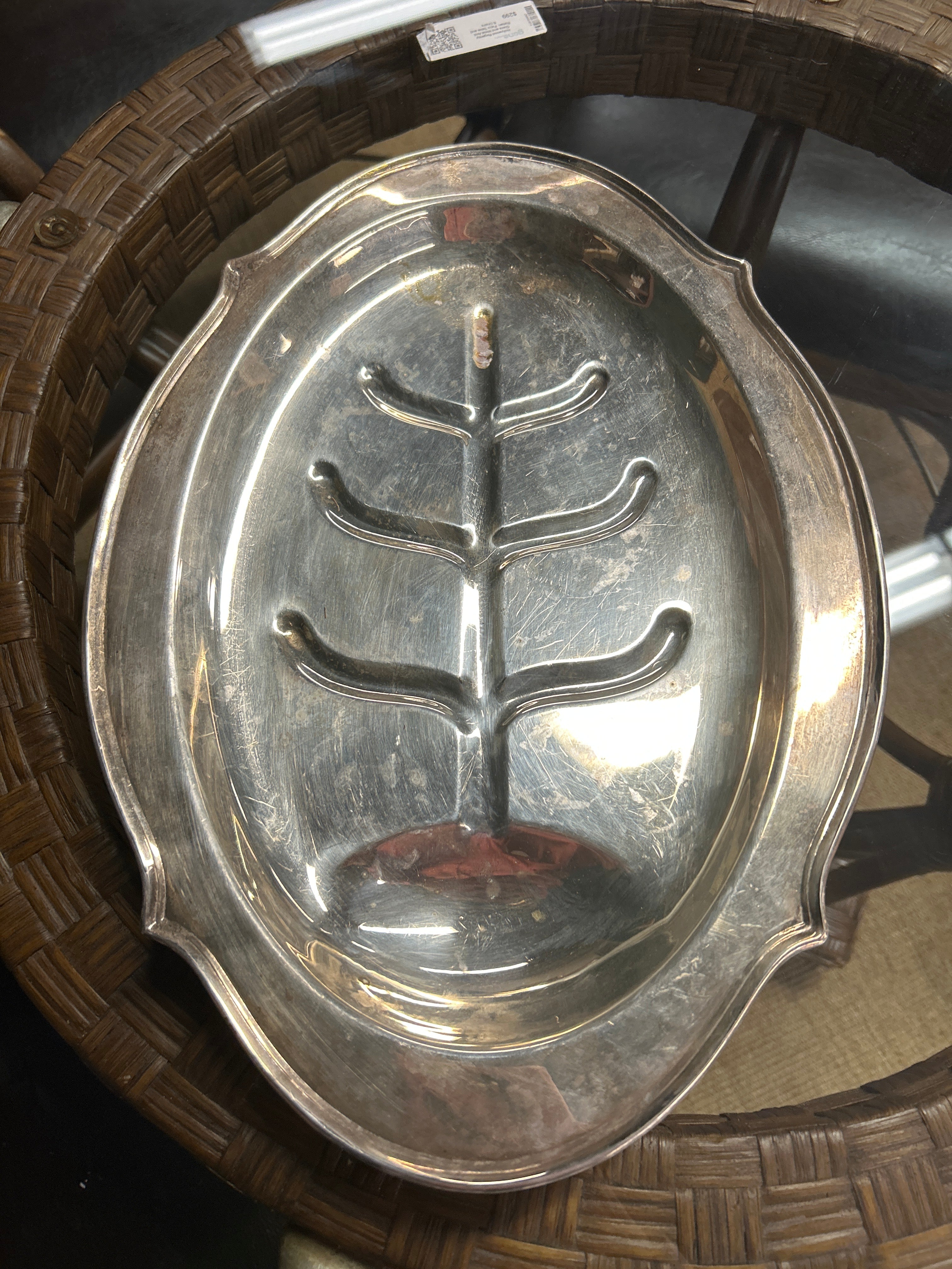 Silver Tin Platter