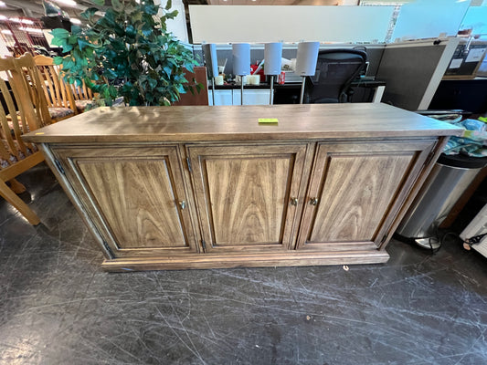 Small Wood Sideboard with Wood Grain Detail