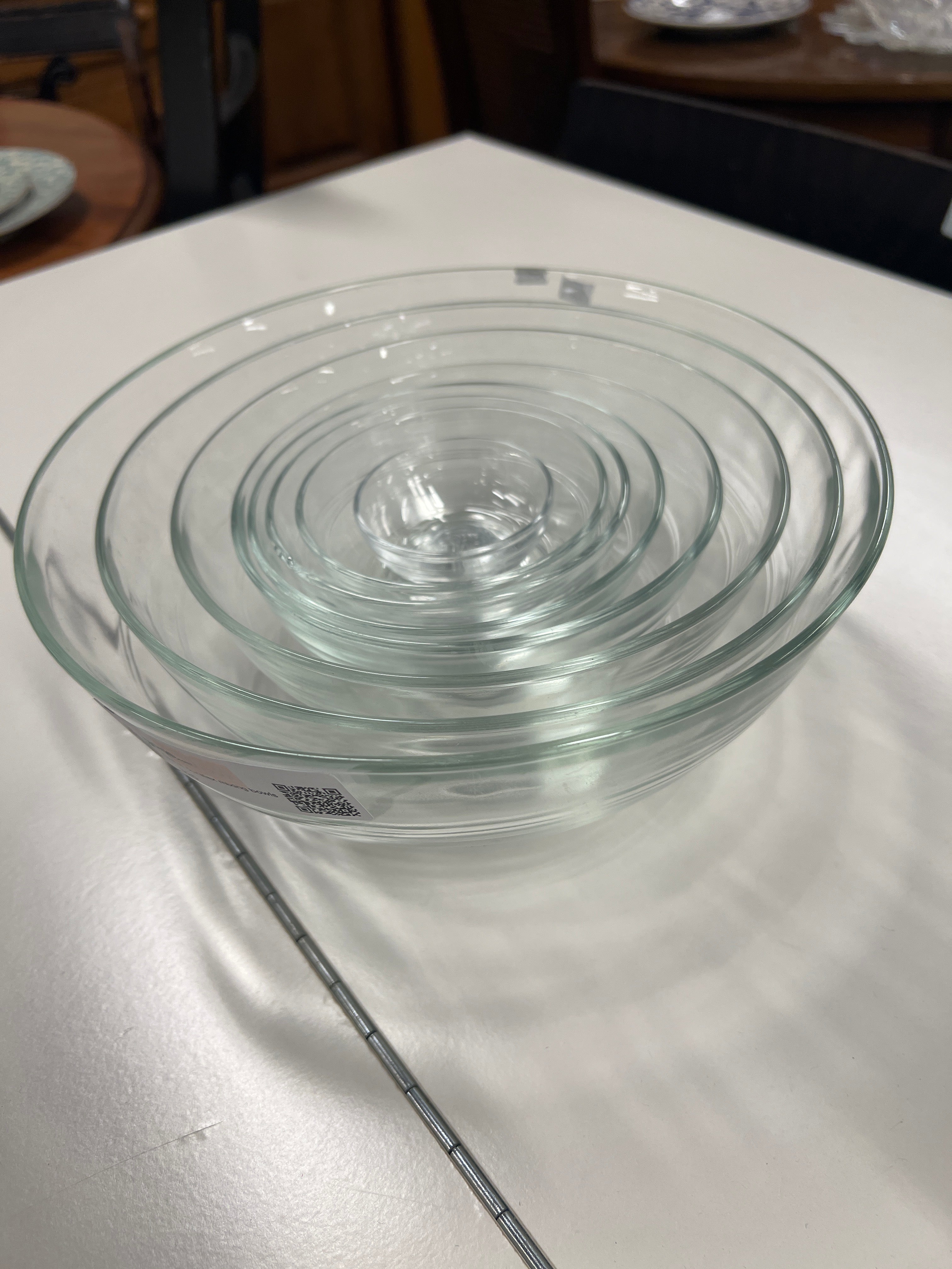 Glass duralex mixing bowls