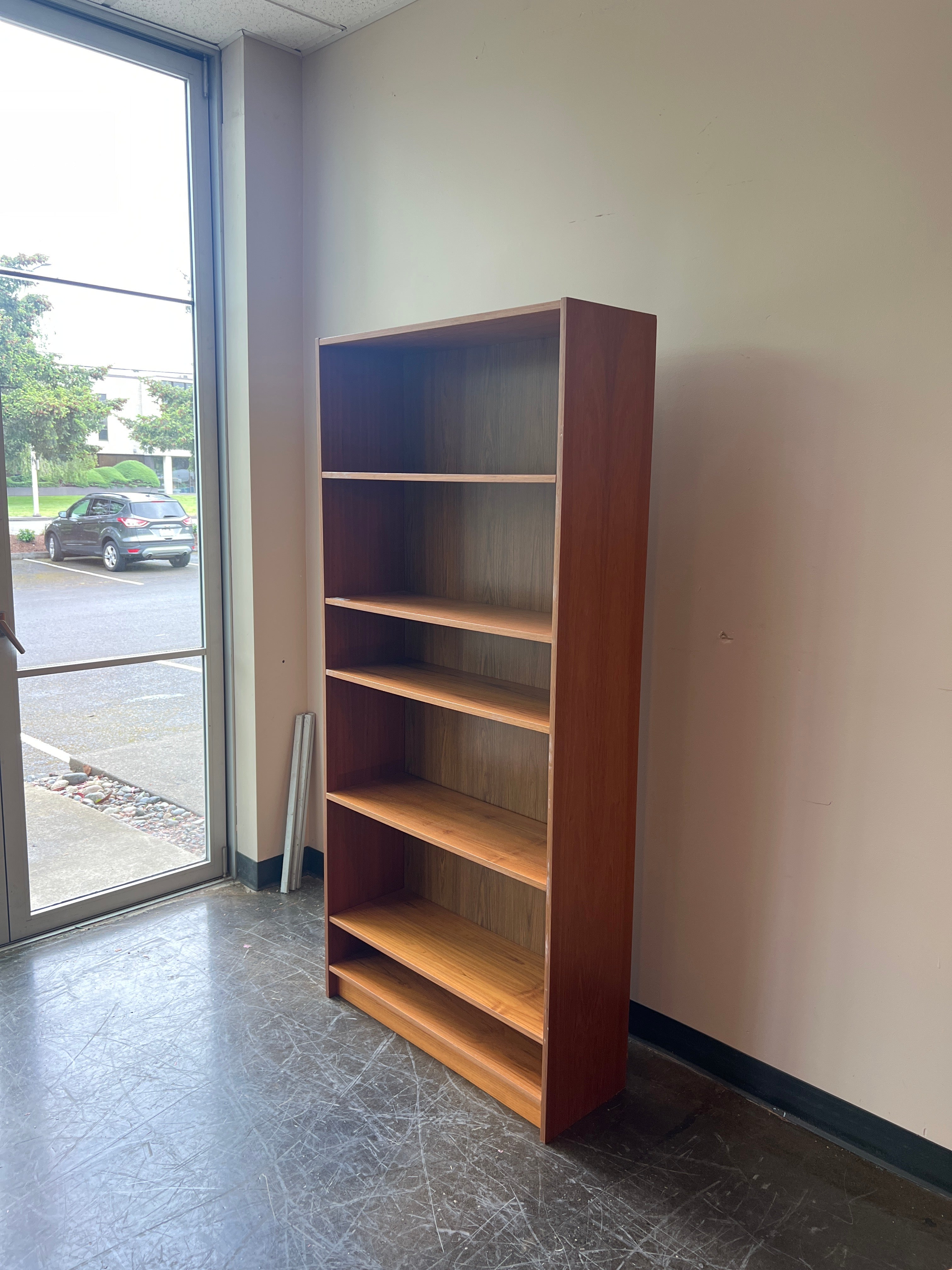 Tall Maple Bookcase, Six Shelves