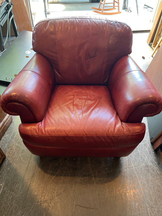 Red Leather Armchair