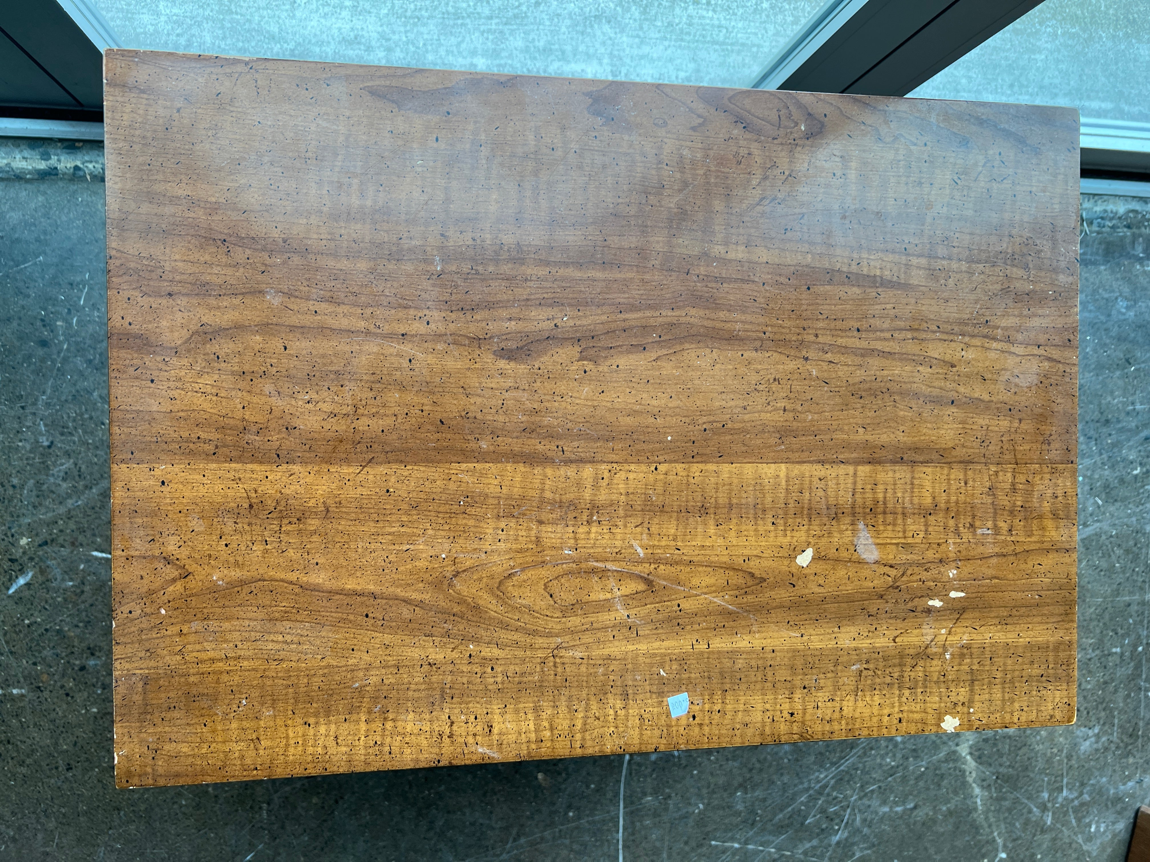 Vintage Bamboo Style Two-Drawer Nightstand