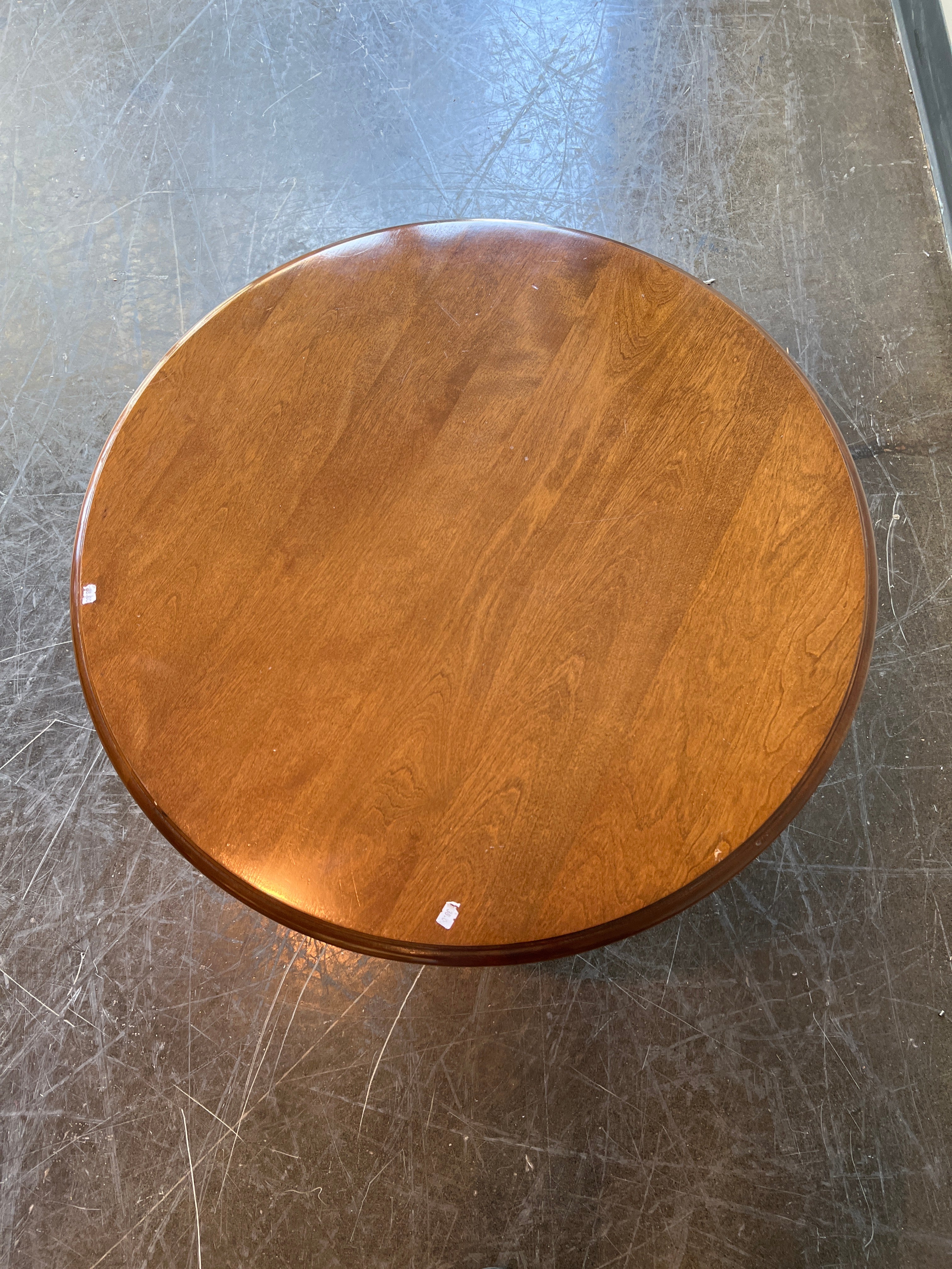 Charming Round Wood Side Table