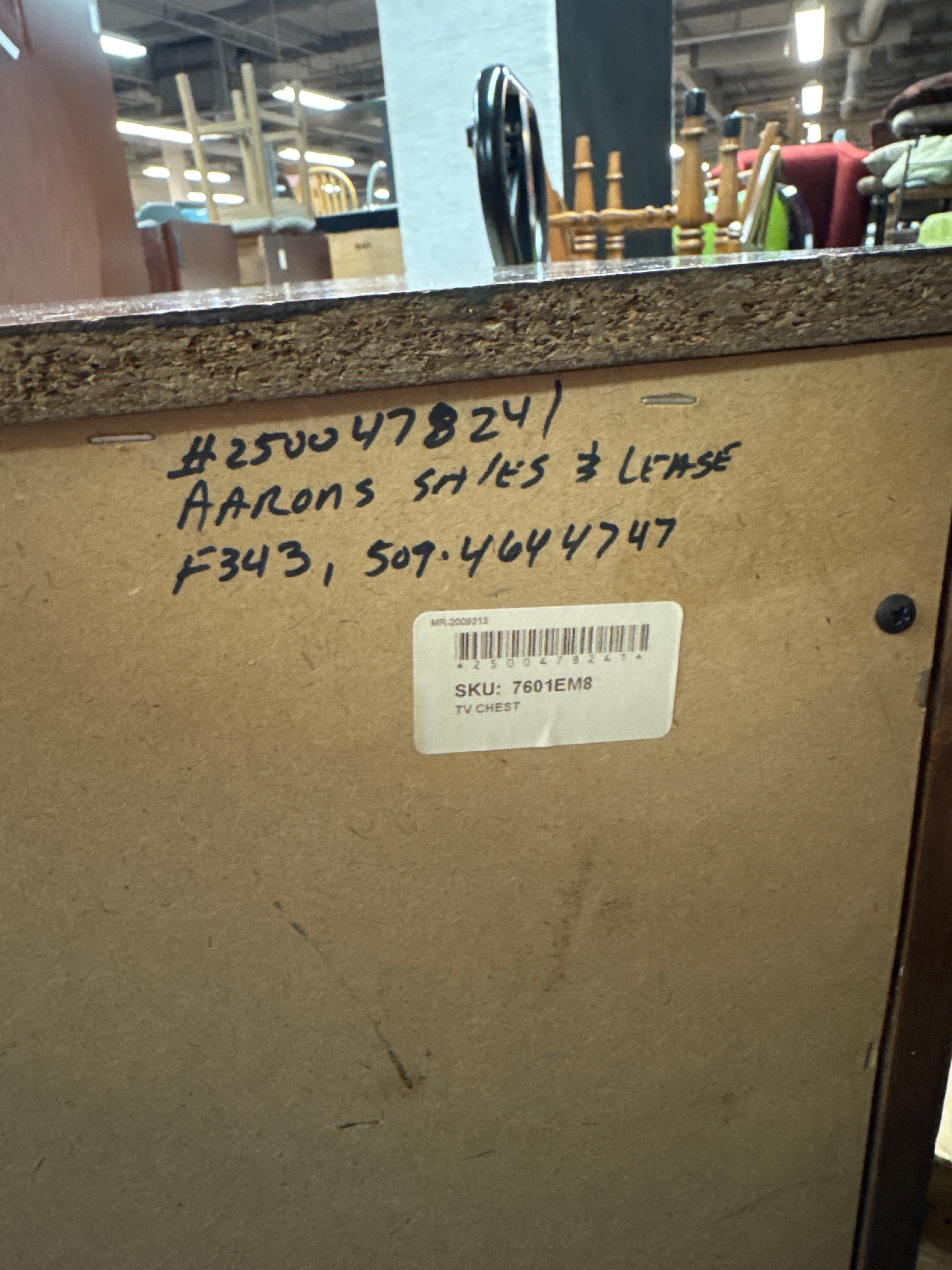 Rich Hardwood Three-Drawer Chest with Media Shelf