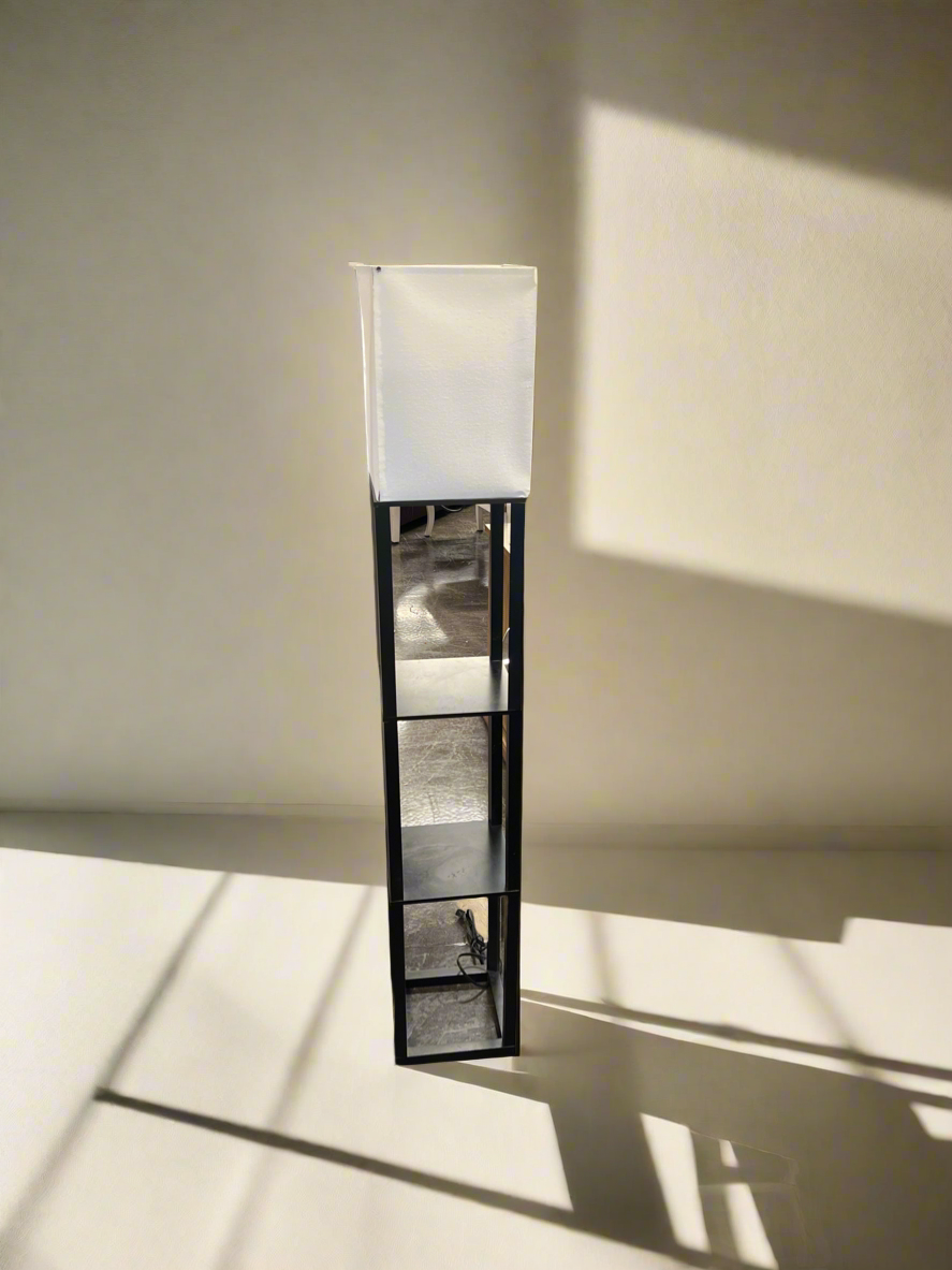 Paper Lantern Lamp with Shelves