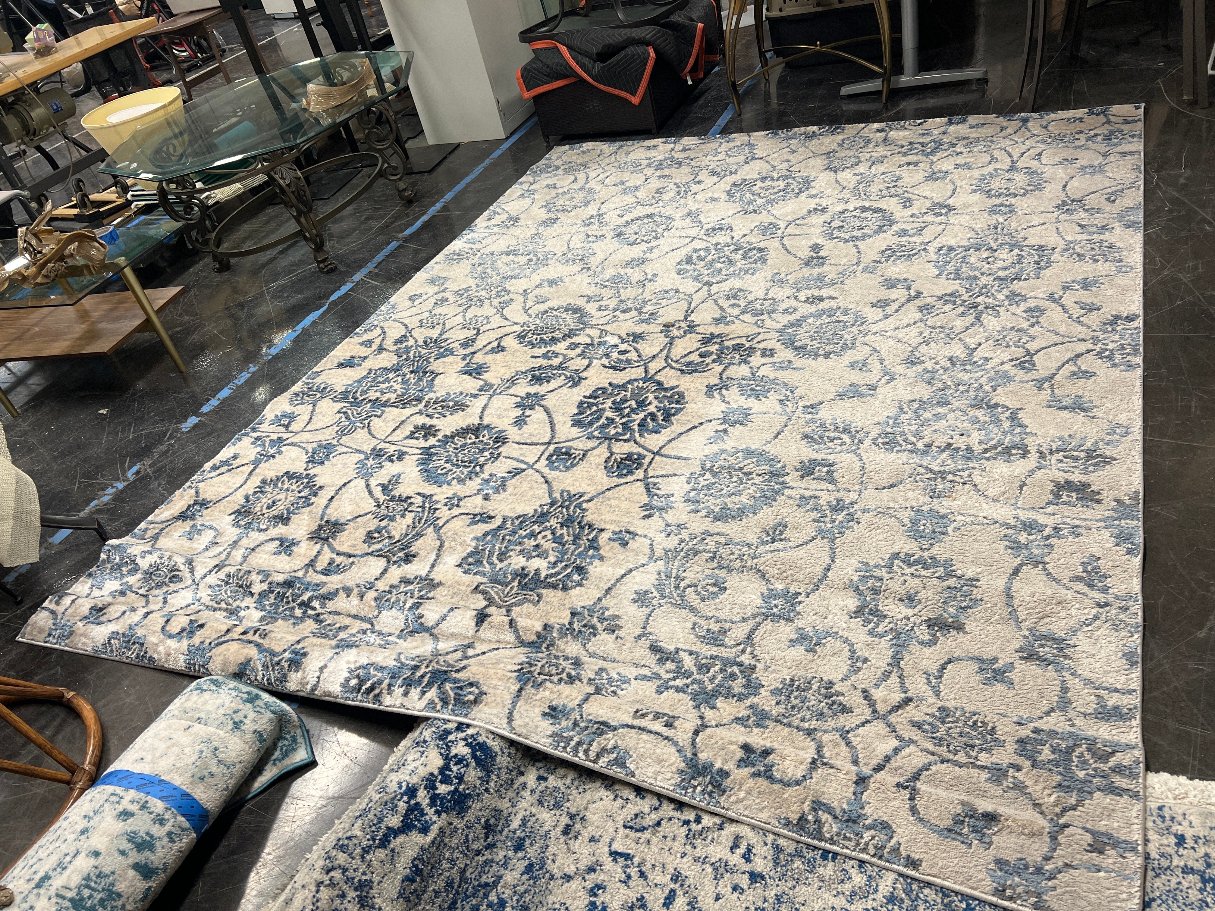 Henley Flora Blue Rug (8 x 10)