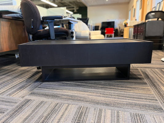 Black 2 Tier Modern Coffee Table
