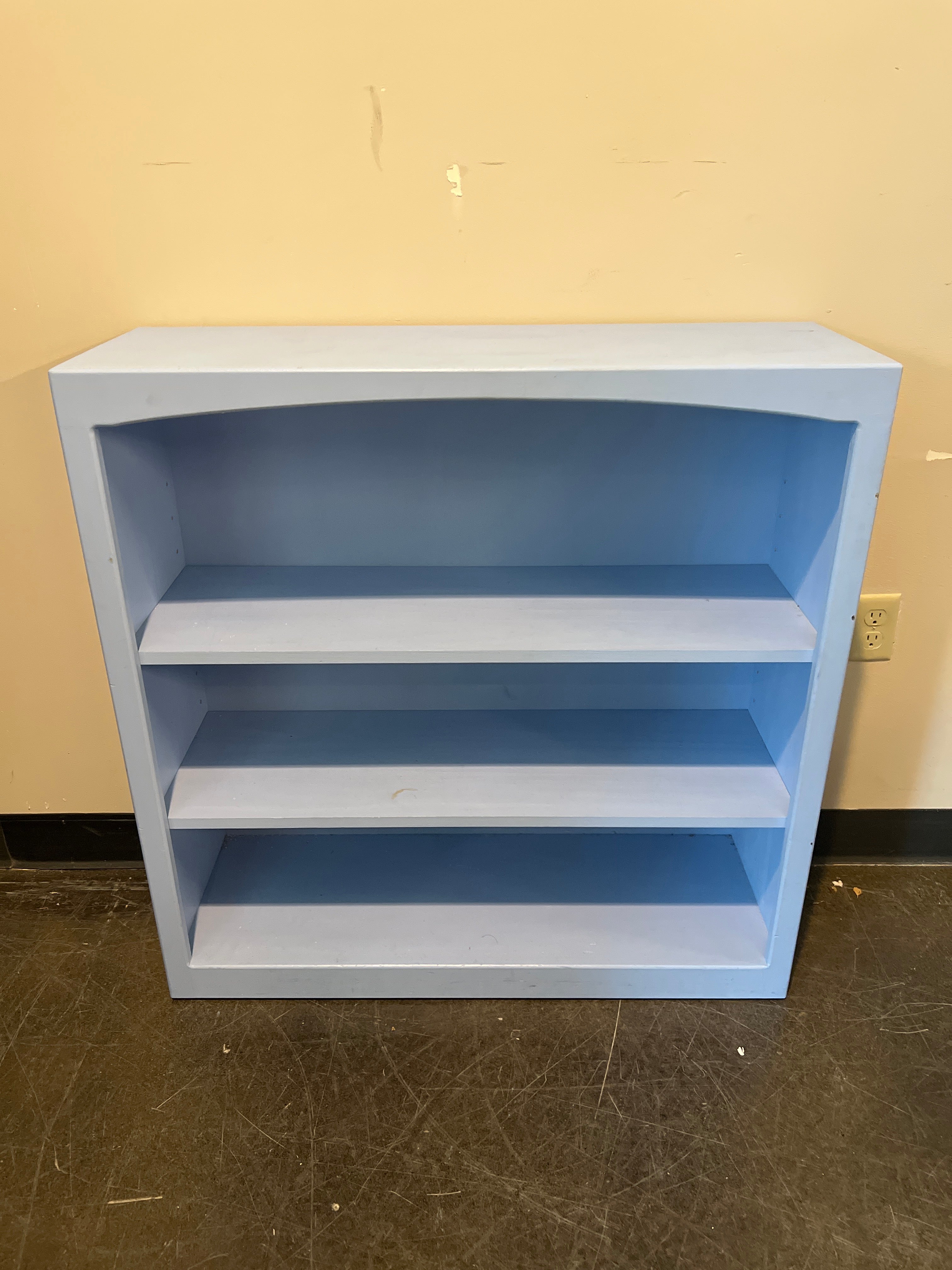 Blue Painted Bookcase by MACO Furniture