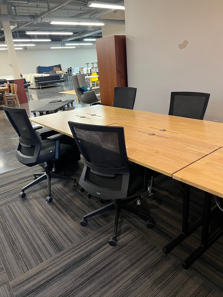 Oak Butcher Block Desk by Echelon (WeWork)