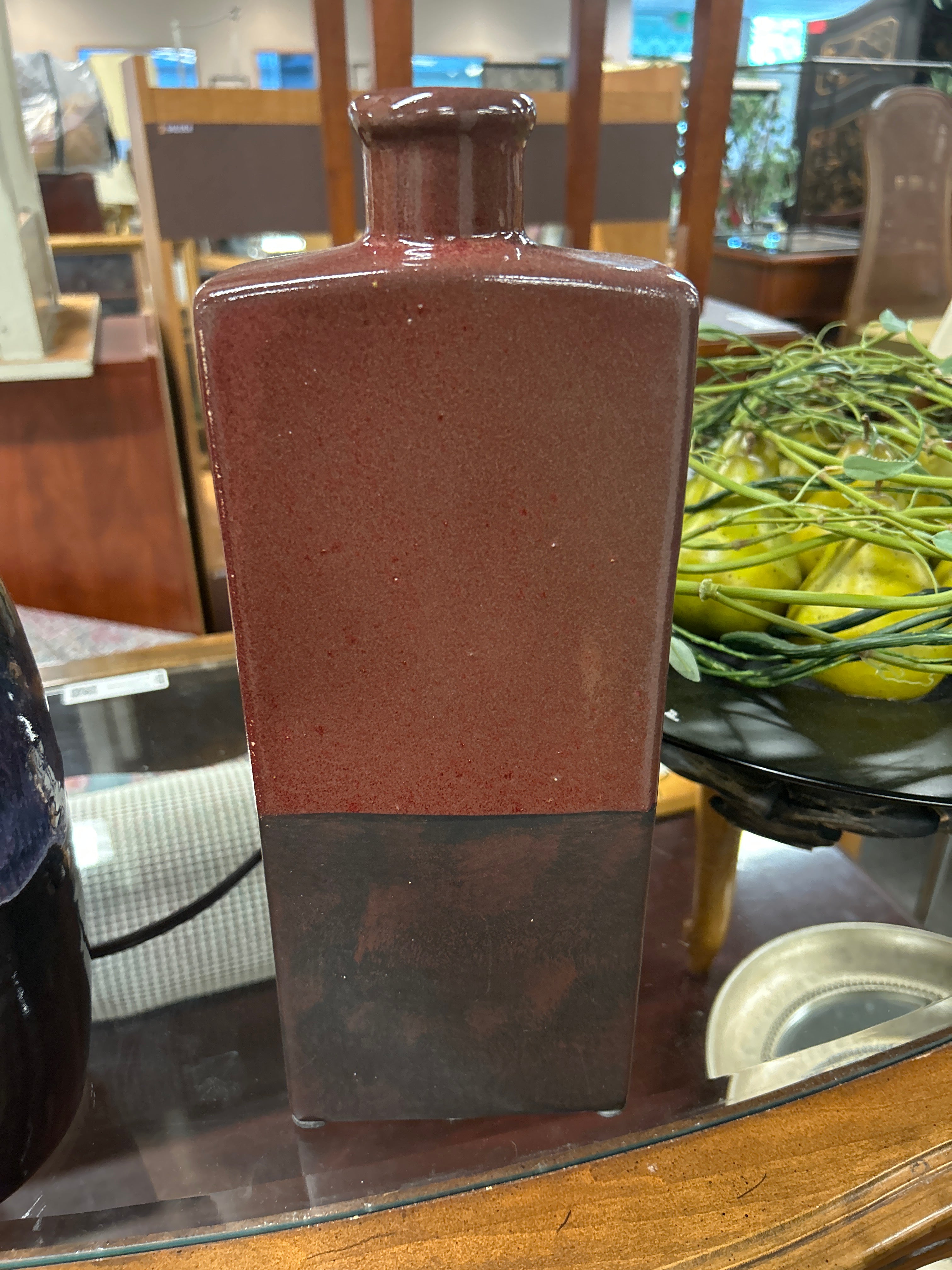 Rust and Brown Two tone Vase