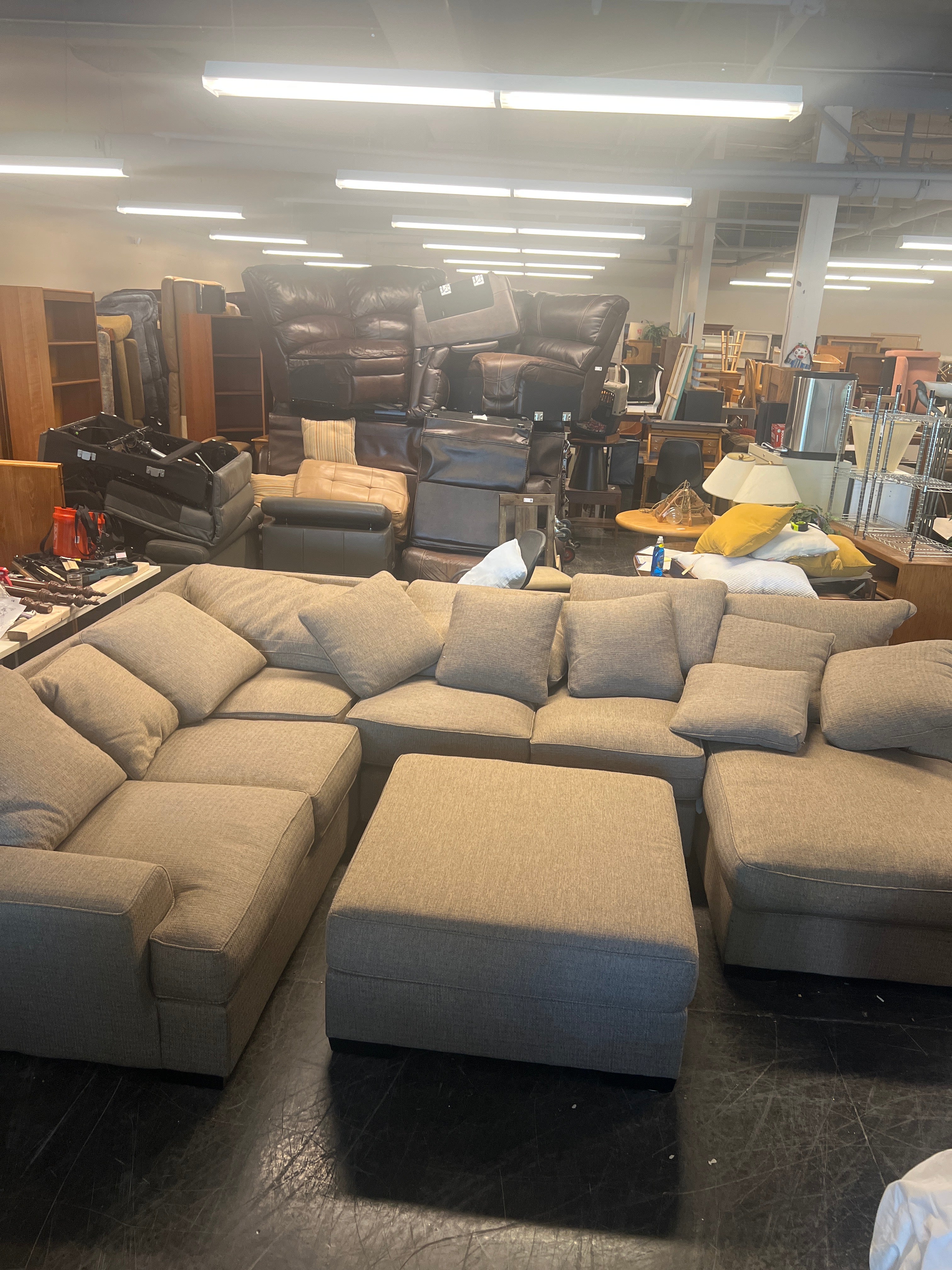 Gray Sectional Sofa