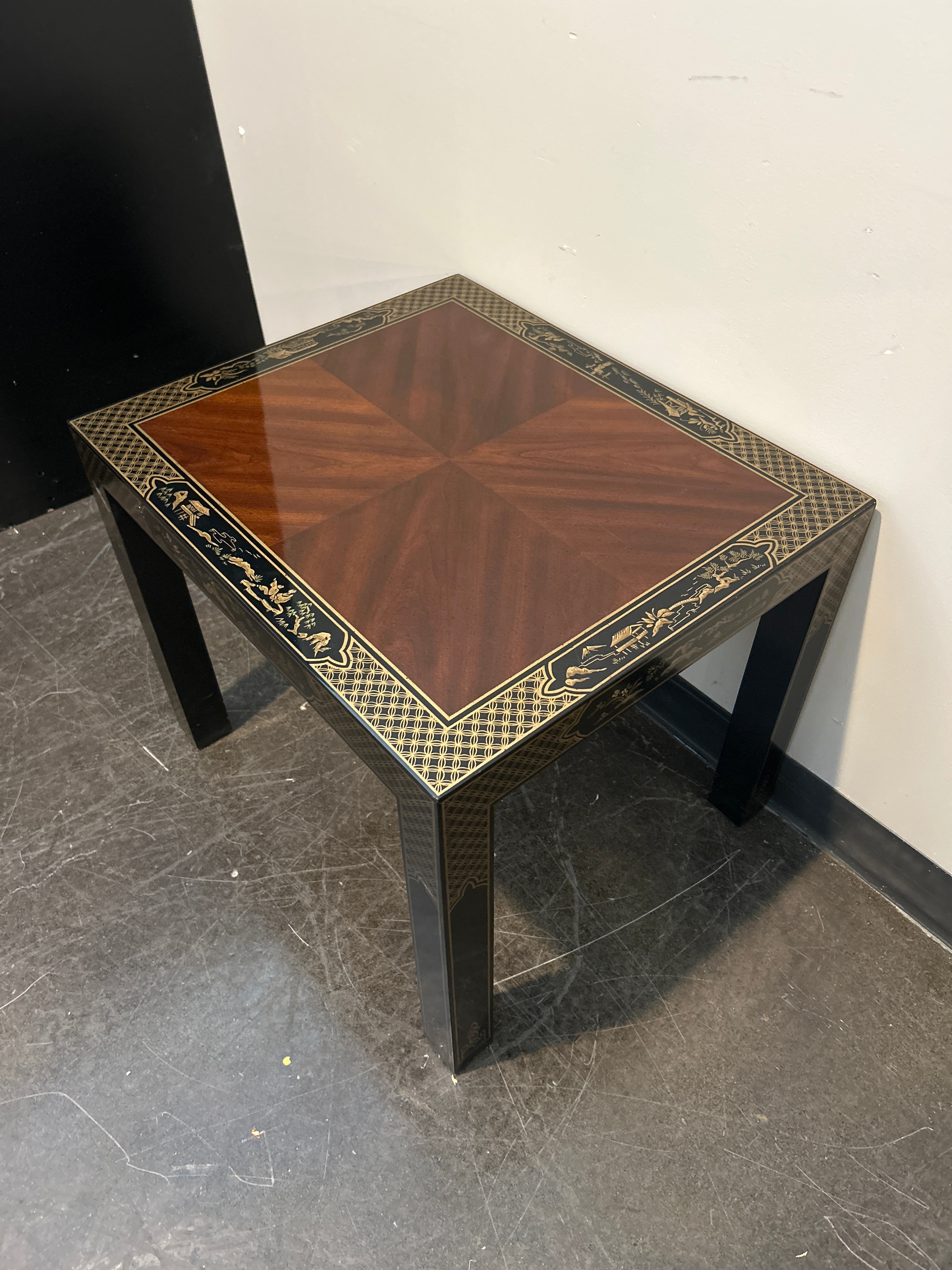 Drexel Heritage Chinoiserie Inlay Side Table