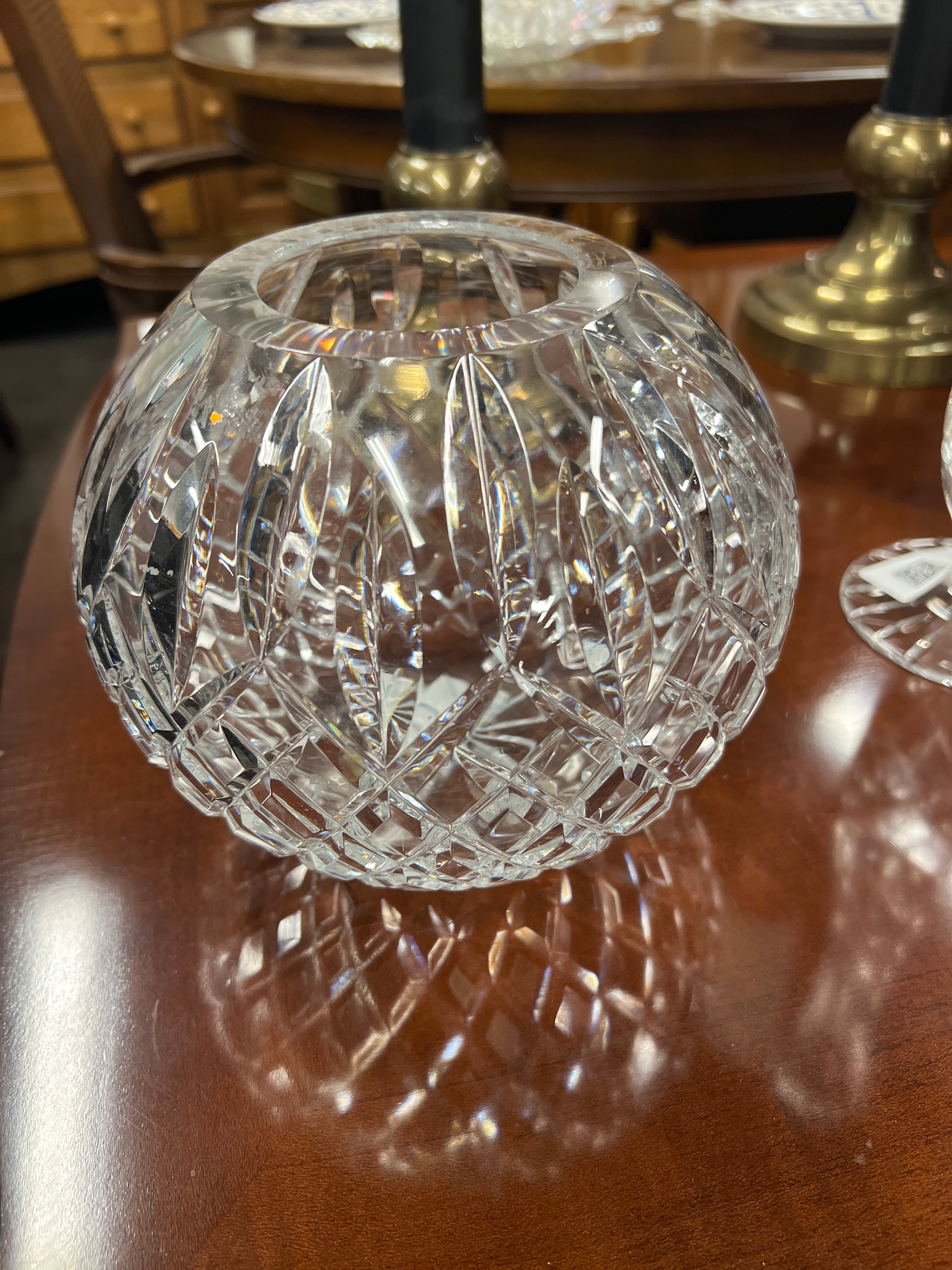 Small Round Crystal  Vase