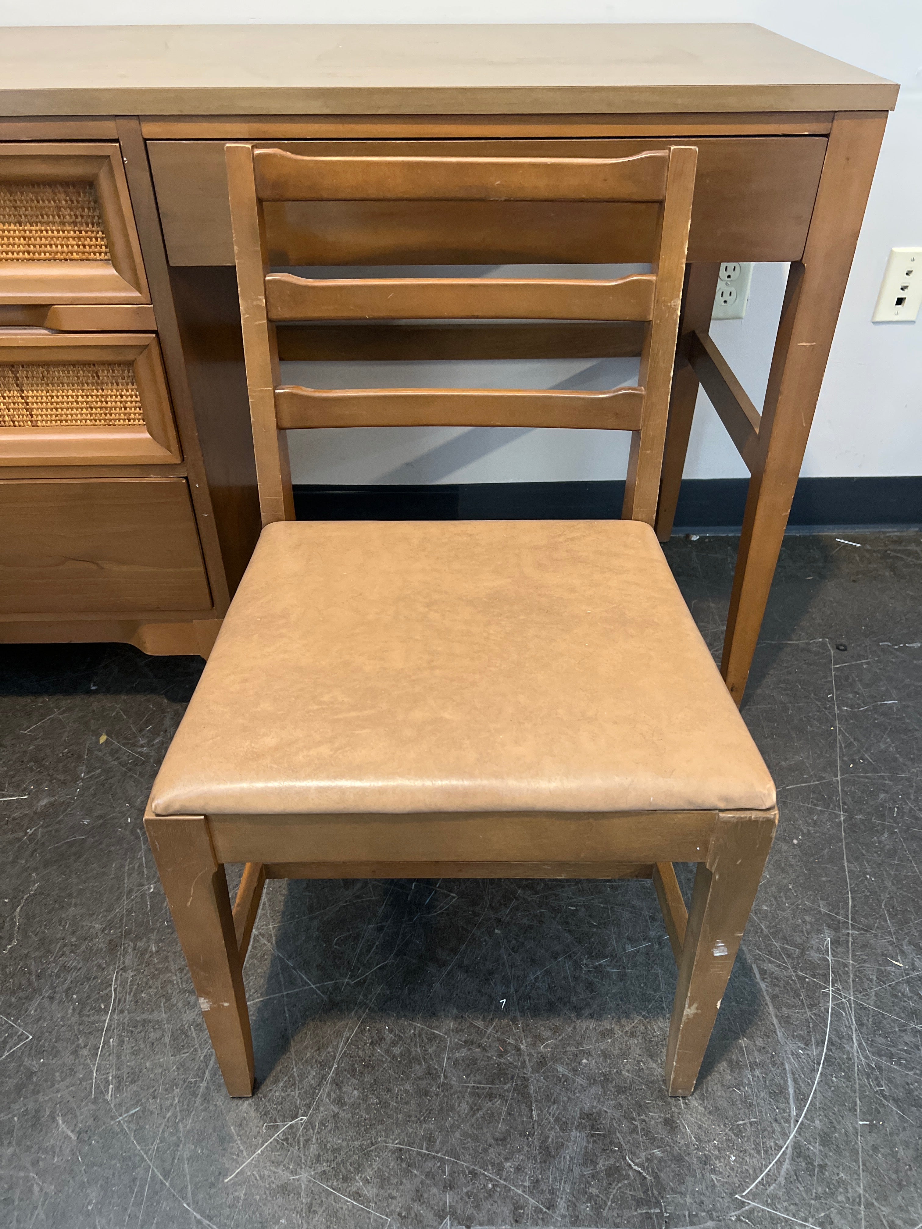 Mid-Century Modern Desk & Chair Set by Inn Keepers Co – Solid Wood