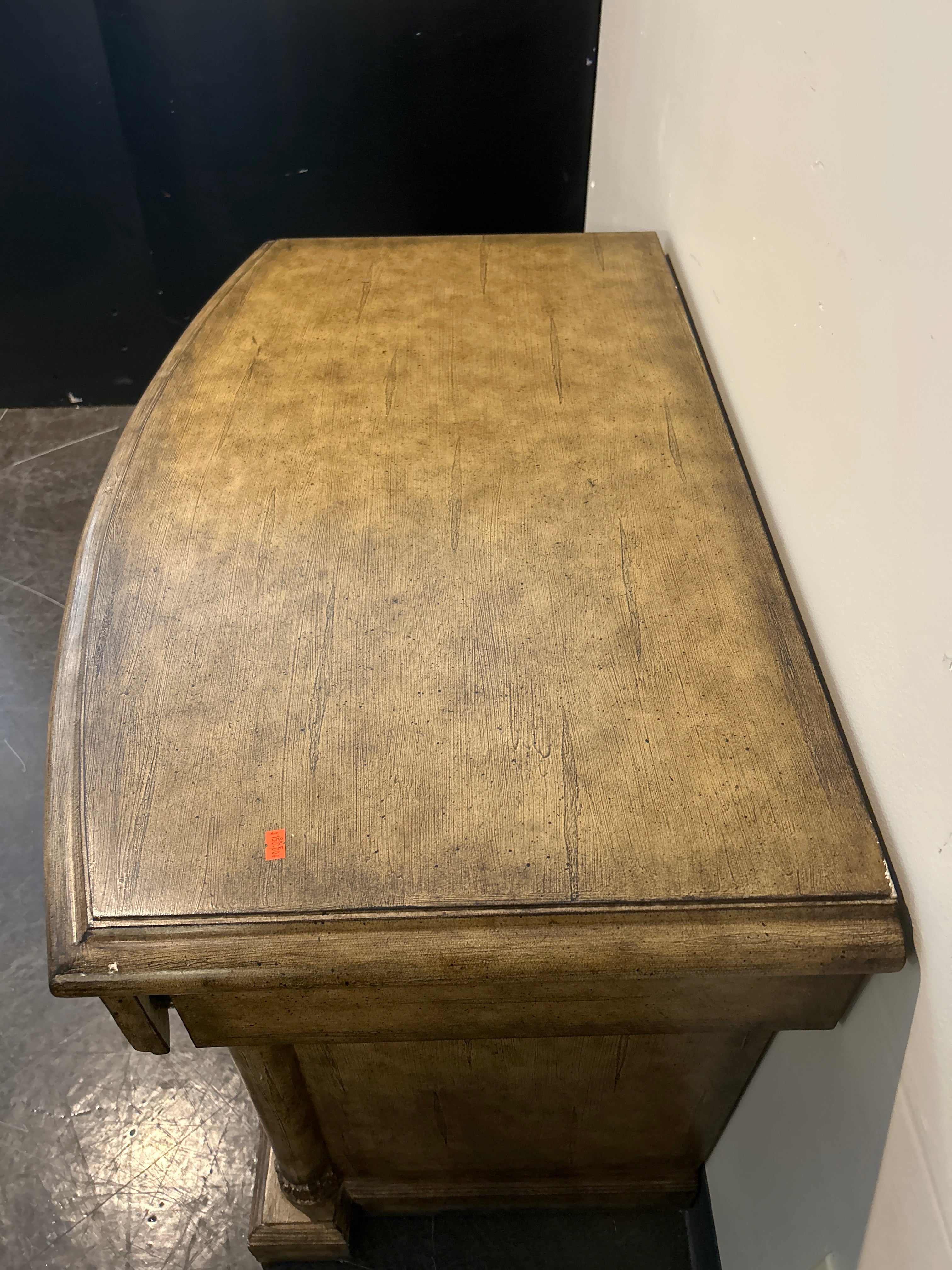 Two-Drawer Nightstand with Ornate Accents