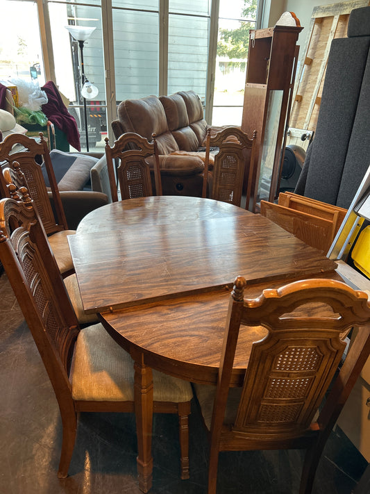 6 Chair Vintage Dining Set