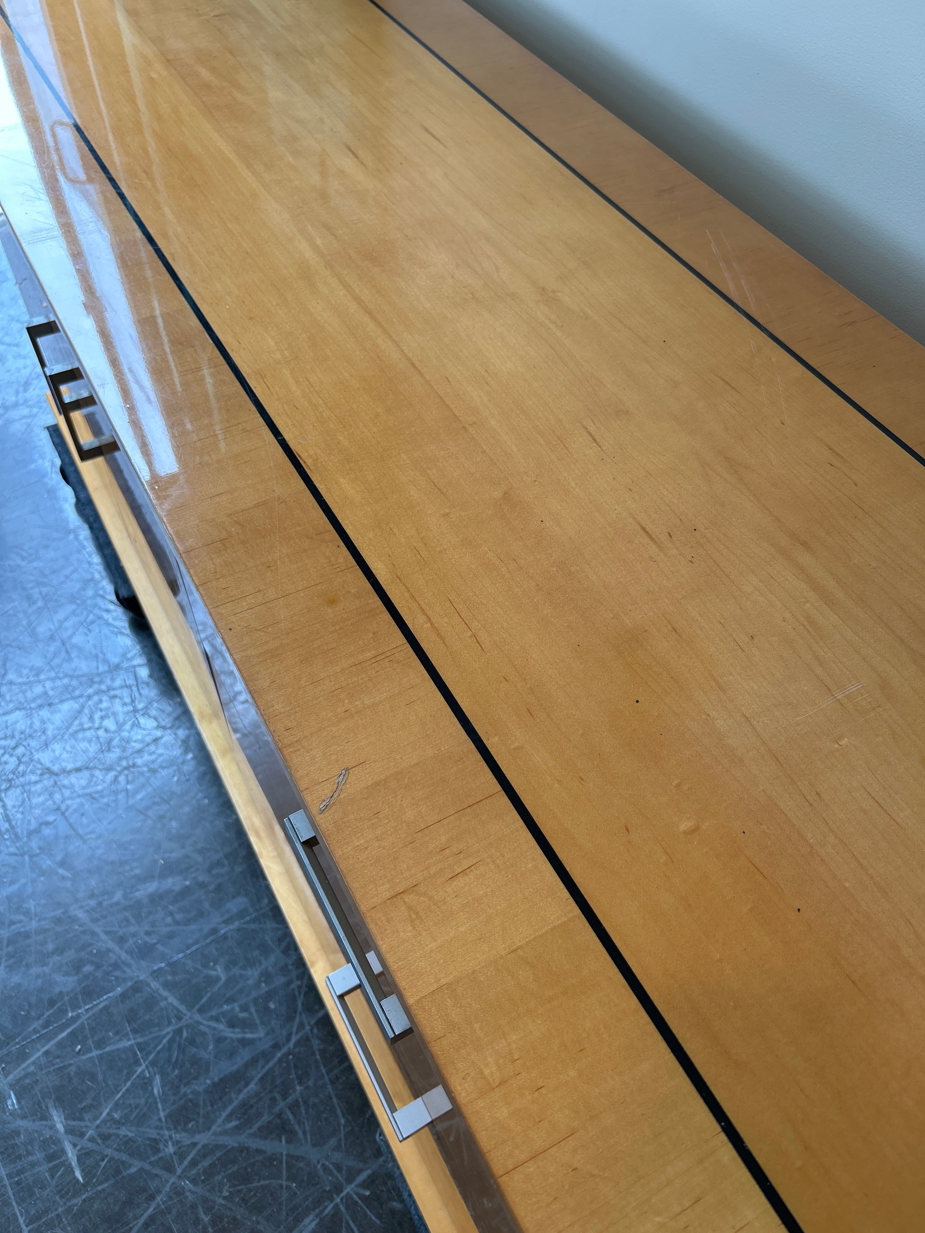 Oak Storage Cabinet with Lock