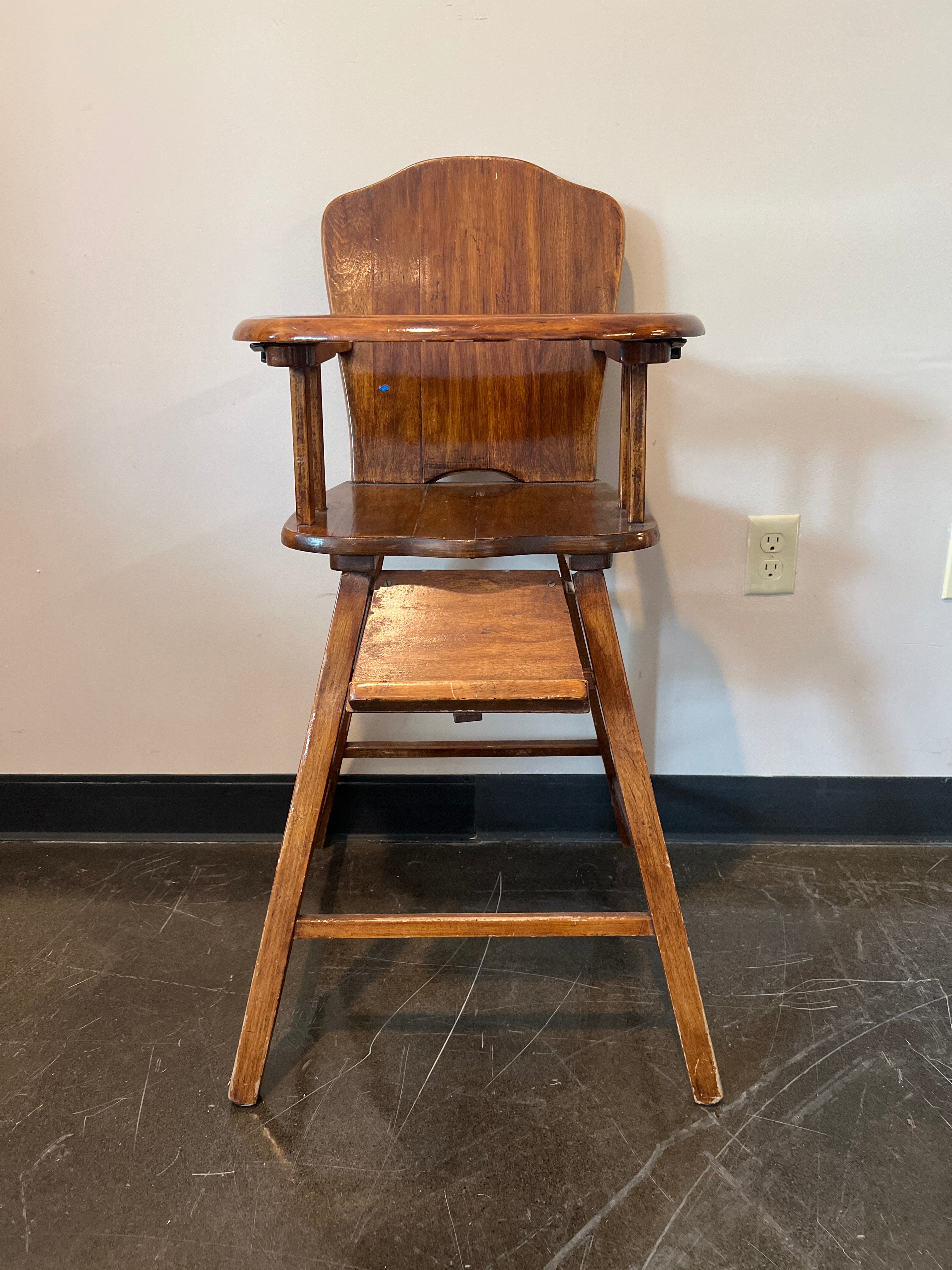 Vintage Solid Wood High Chair