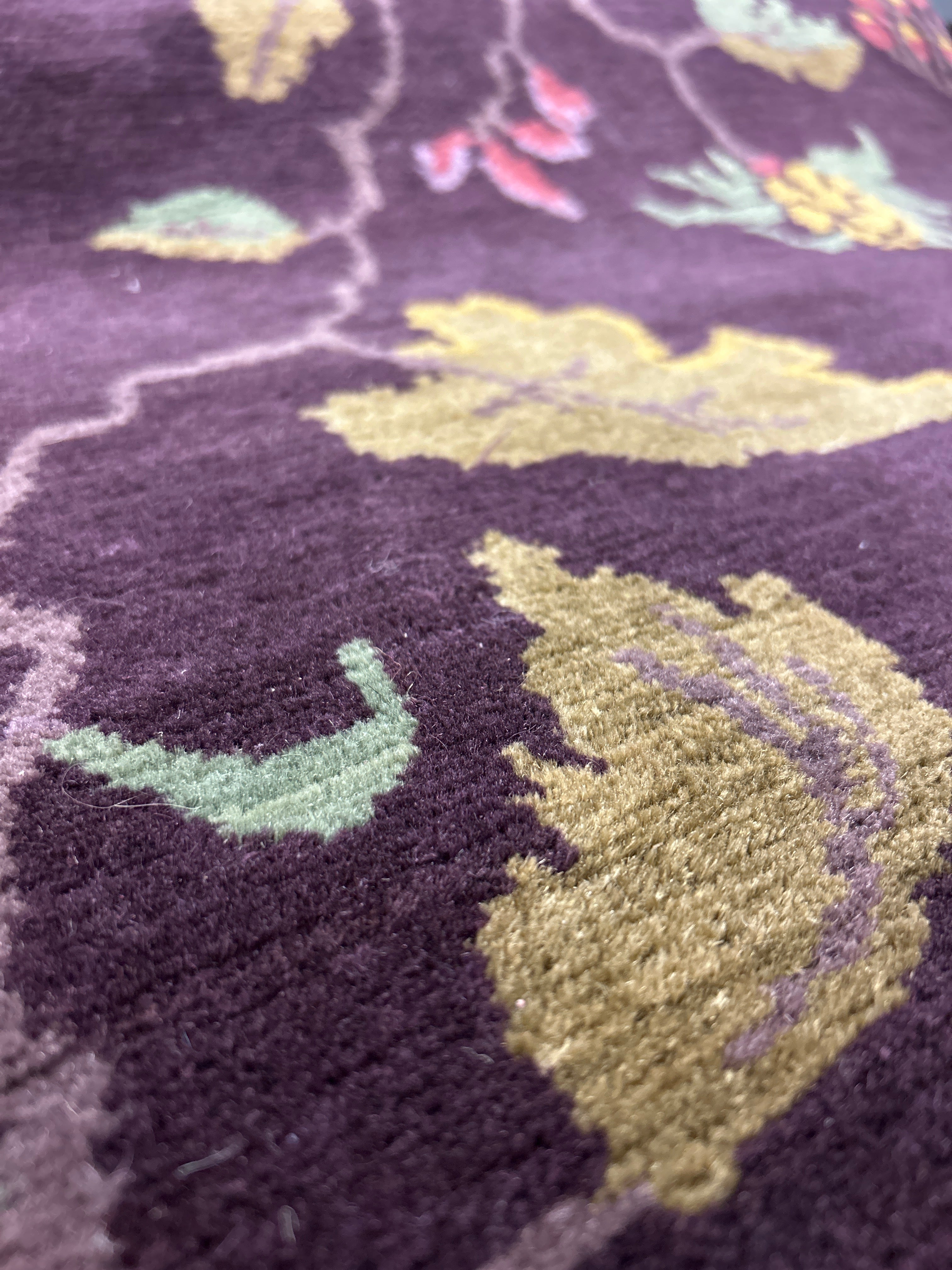 Purple Velvet Area Rug