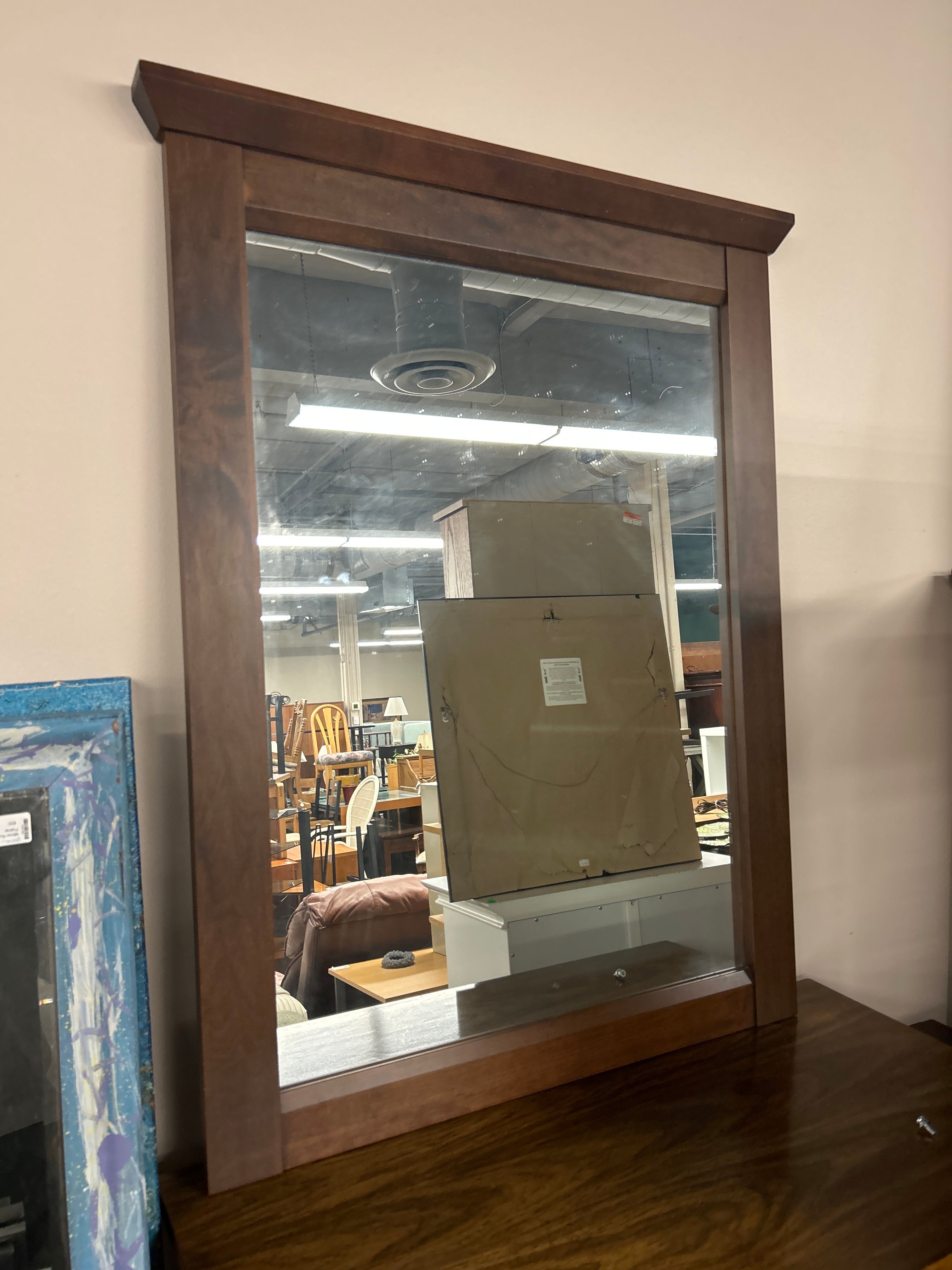 Wooden Farmstyle Mirror