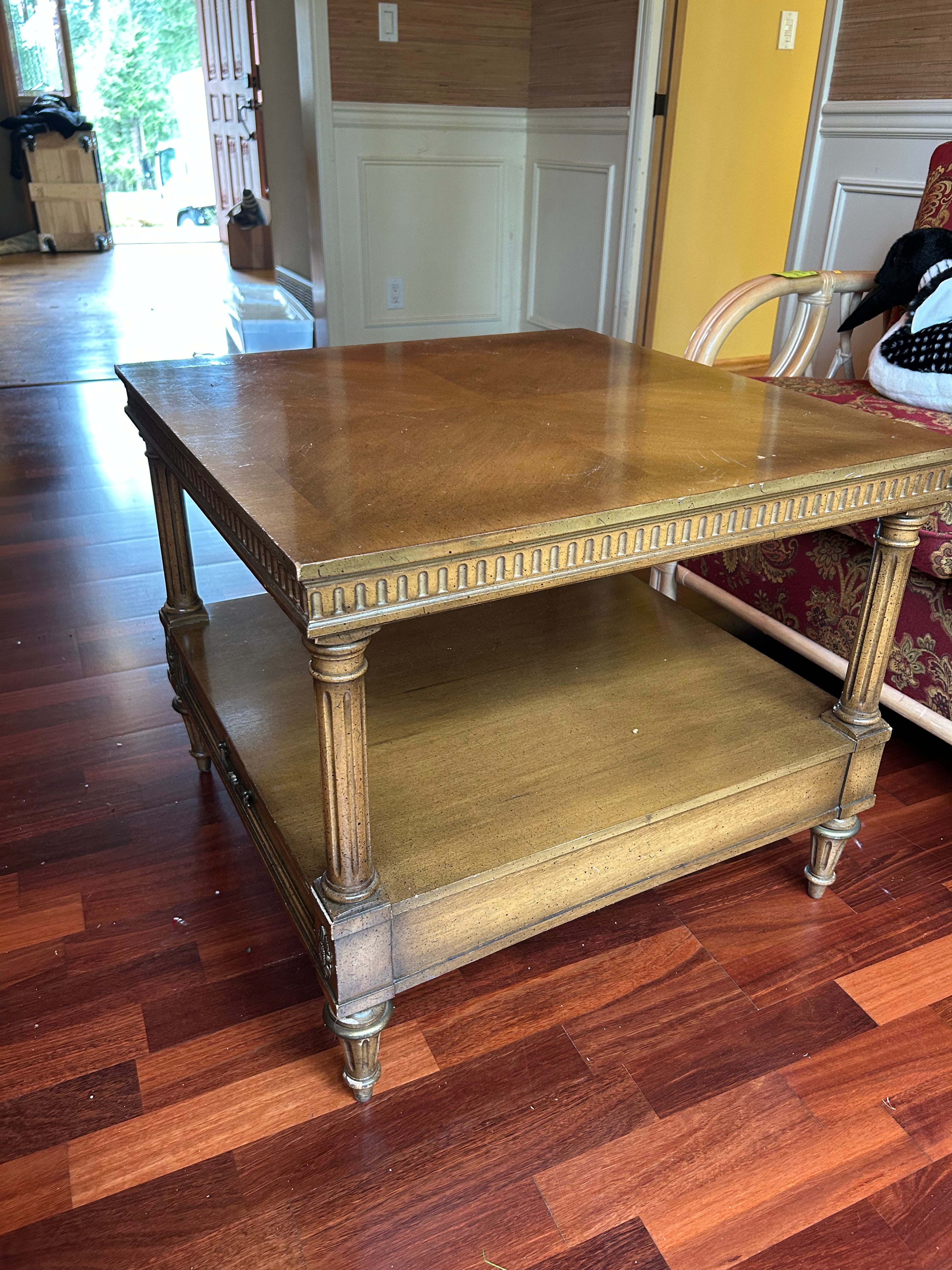 Vintage Weiman "Rockwood Collection" 1 drawer side table