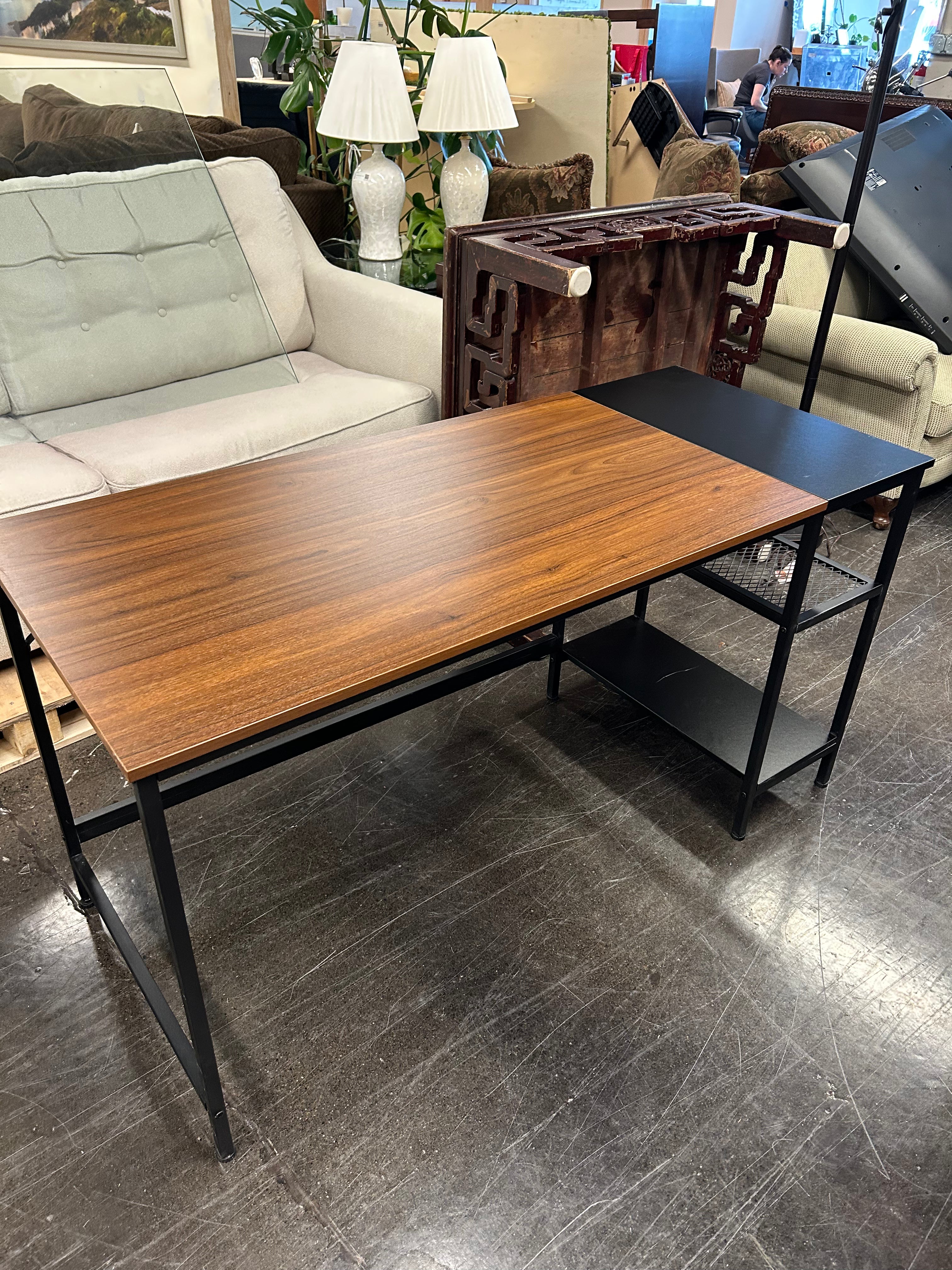 Metal And Wood Mod Desk