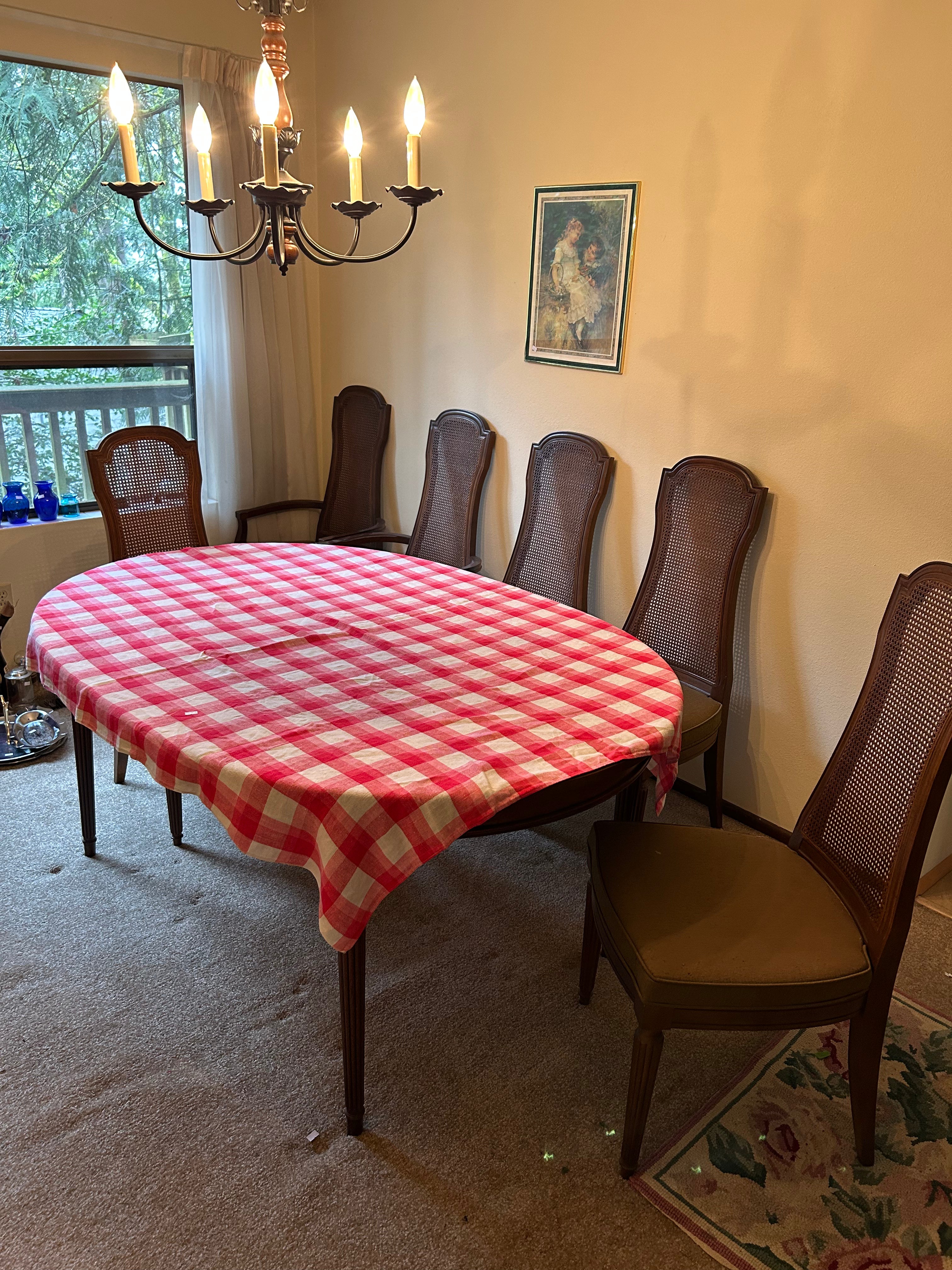 Dining Table 6 Chairs & Pads