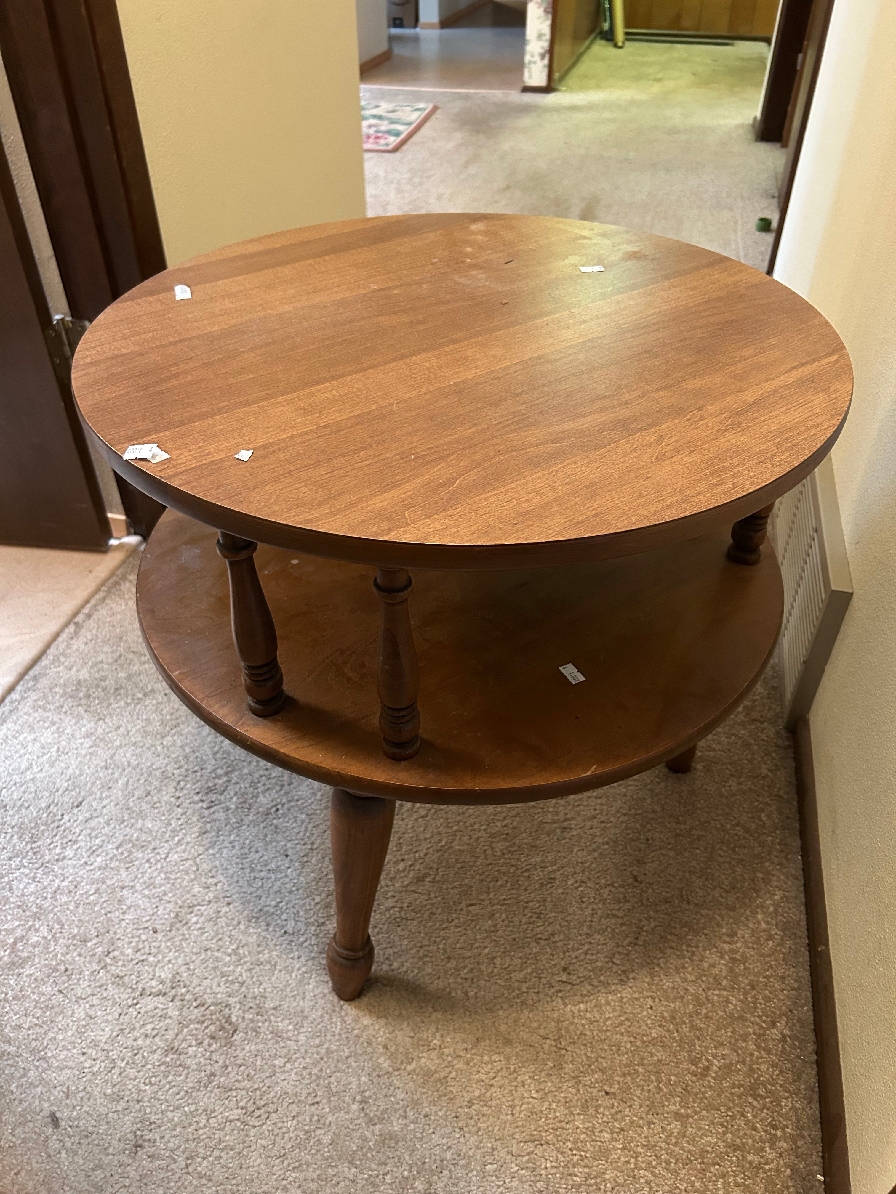 Mersman Round Two Tier Side Table