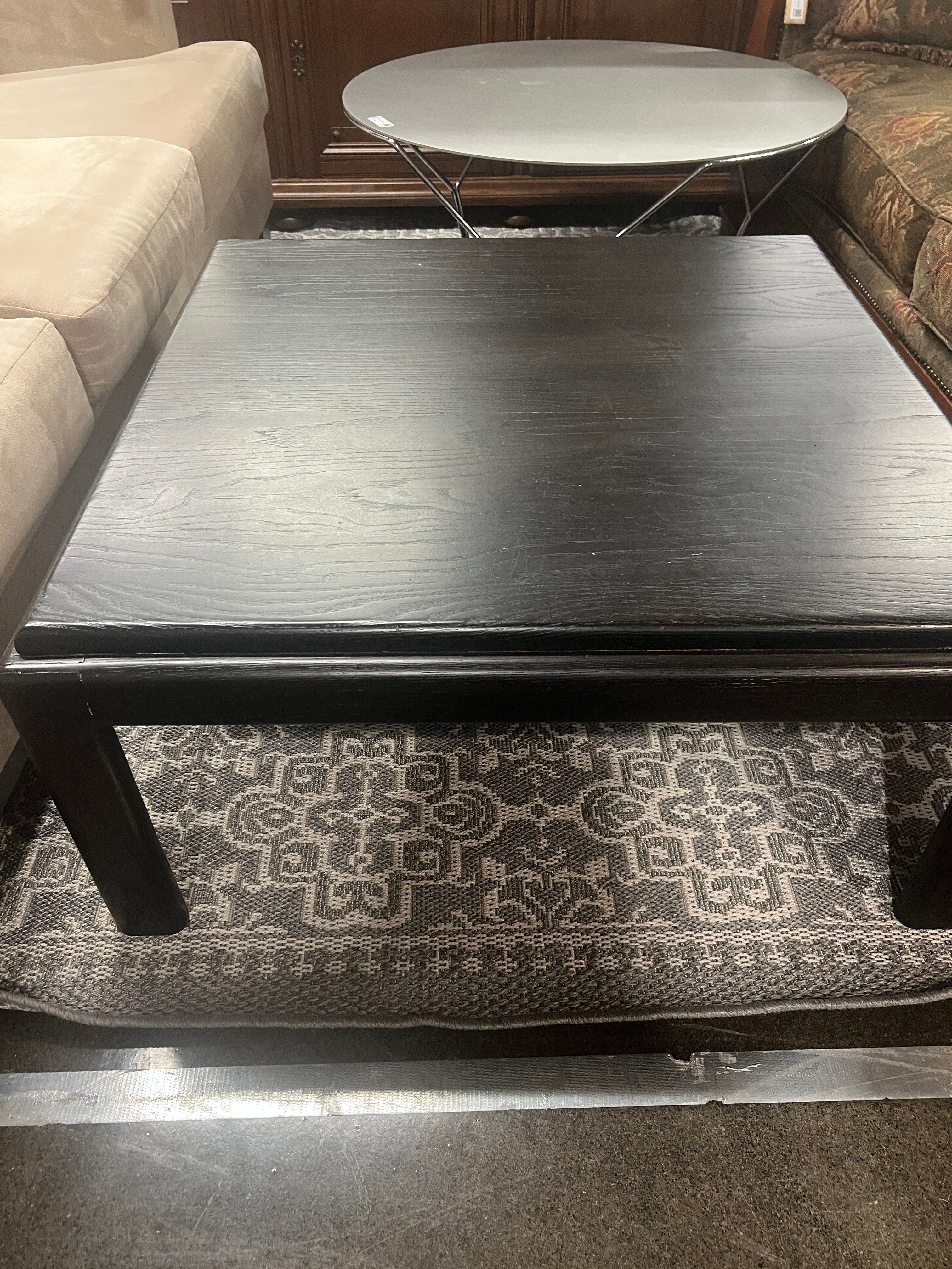 Square Black Coffee Table