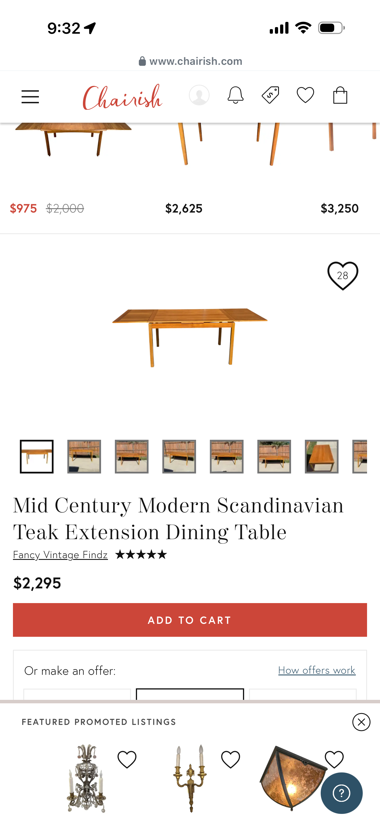 Vintage 1960s AM Møbler Danish Modern Teak Draw-Leaf Expanding Dining Table