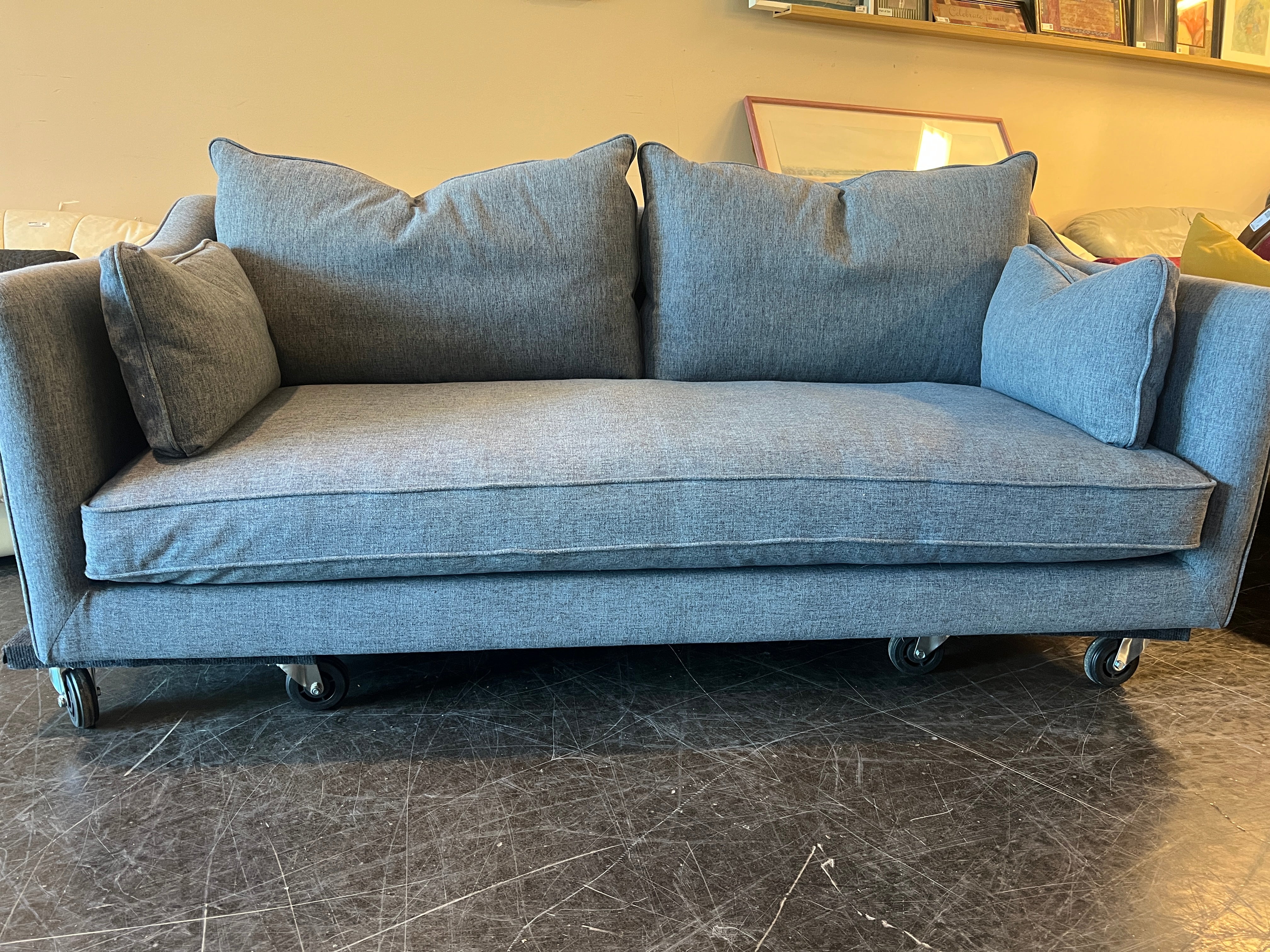The Everygirl Interior Define Sofa - Blue Gray