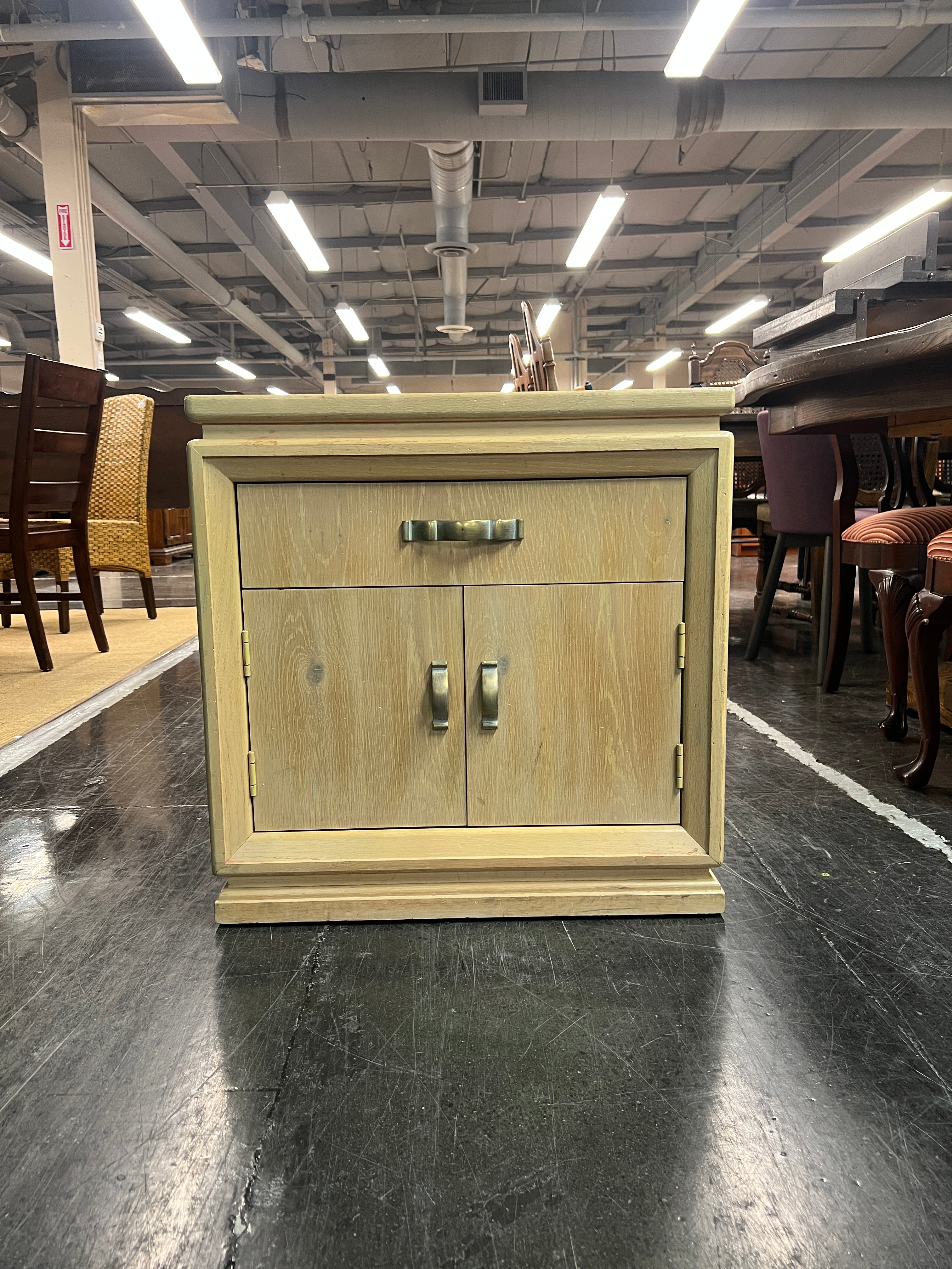 Natural Wood Thomasville Bedside Table