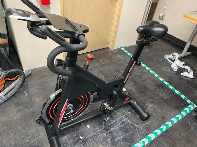 DMASUN Indoor Cycling Bike - Black and Red