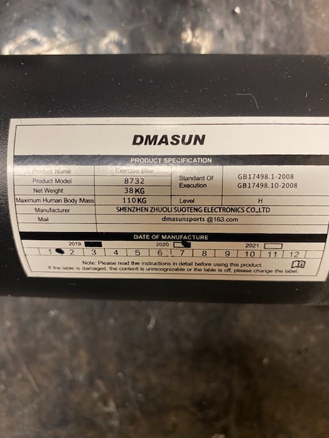DMASUN Indoor Cycling Bike - Black and Red