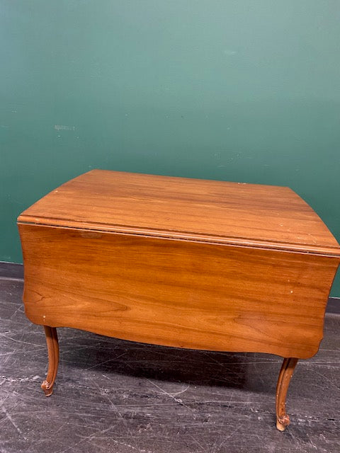 Mid-Century Modern Hardwood Drop-Leaf Table