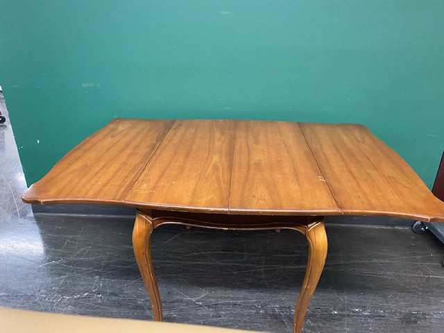 Mid-Century Modern Hardwood Drop-Leaf Table