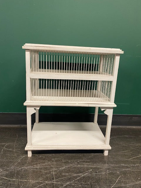 Charming White Three-Tiered Shelf