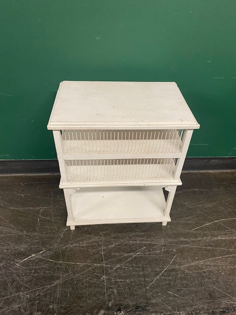 Charming White Three-Tiered Shelf