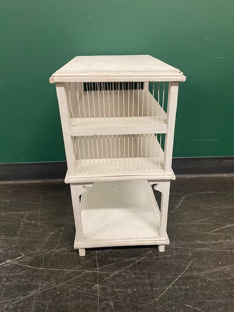 Charming White Three-Tiered Shelf