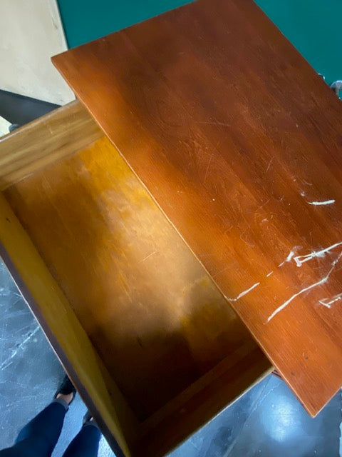 Rustic Hardwood Four-Drawer Chest