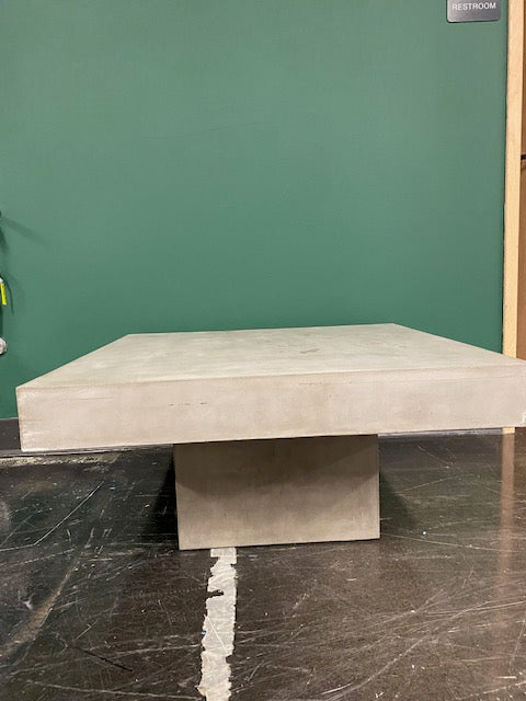 Modern Grey Concrete Outdoor Coffee Table