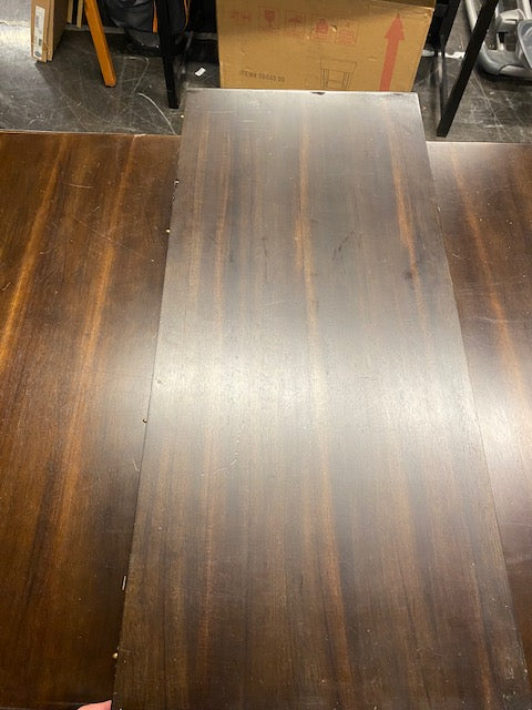 Dark Wood Expandable Dining Table
